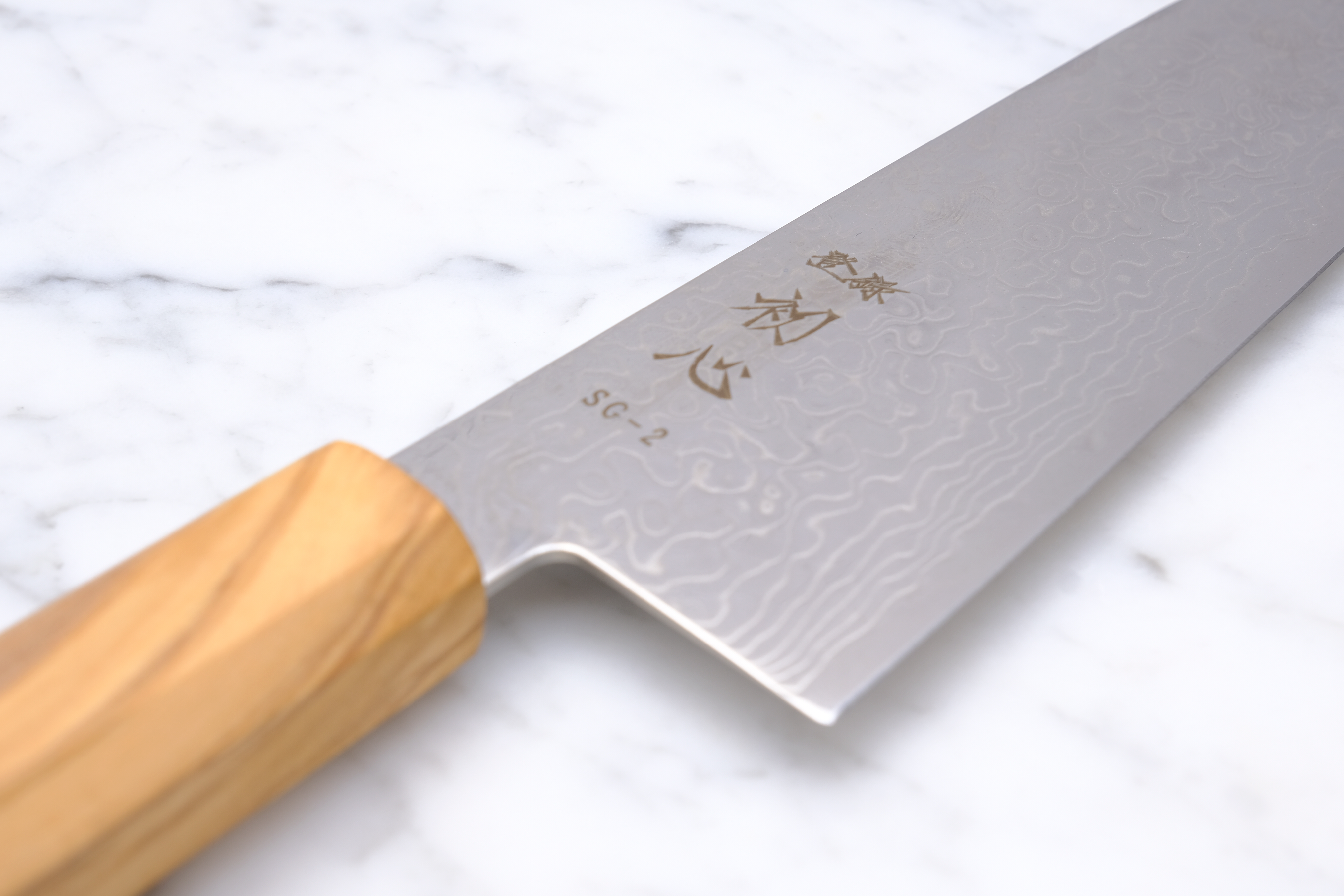 Hatsukokoro Ryuhyo 180 mm Santoku - SG2