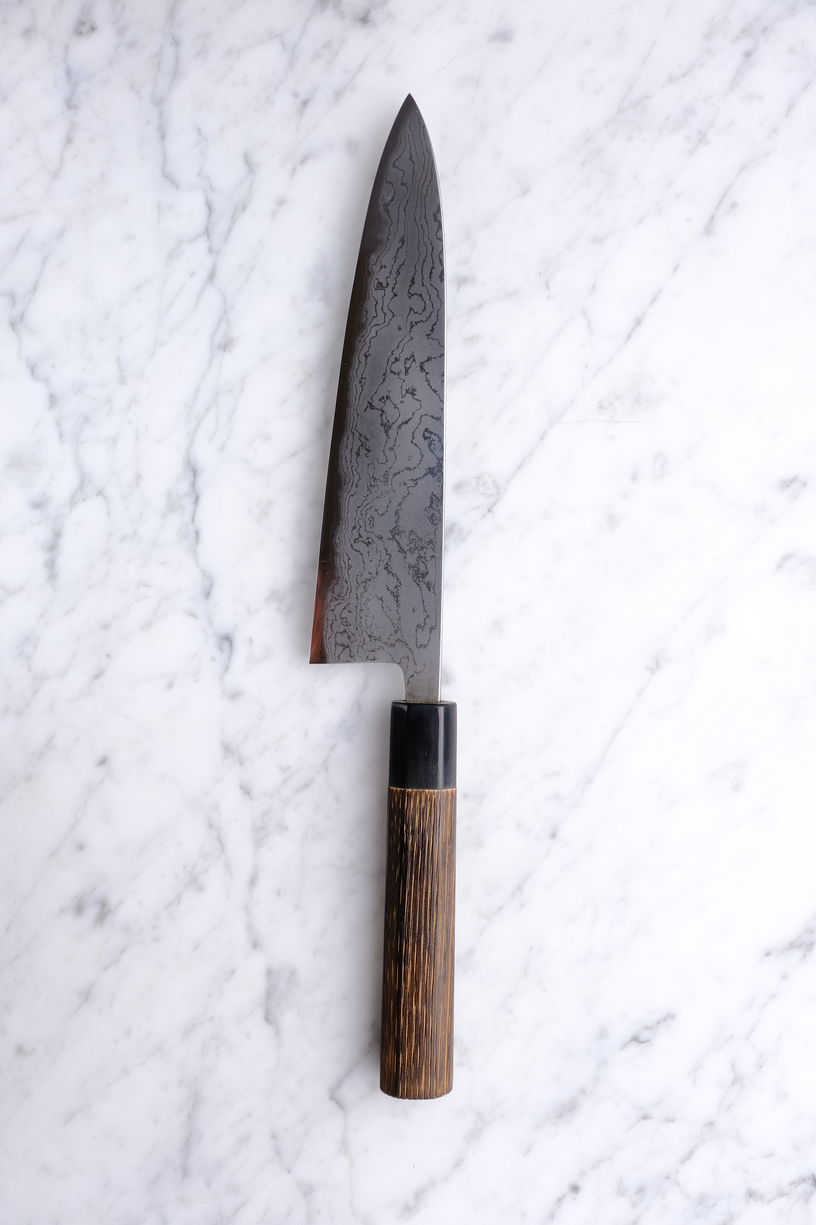 Wakui Kinjiro Damascus 210 mm Gyuto - Aogami 2