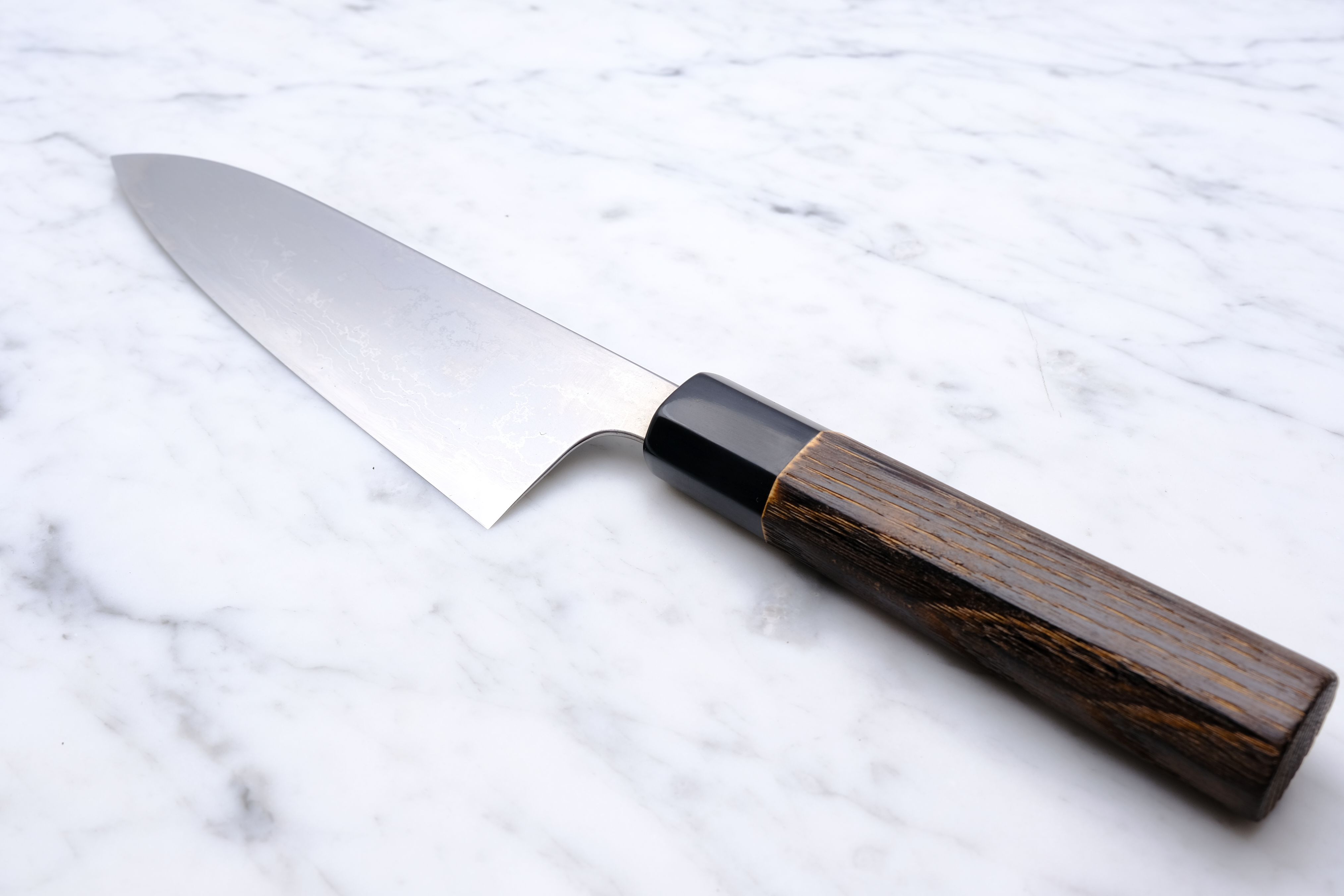 Wakui Kinjiro Damascus 180 mm Gyuto - Aogami 2