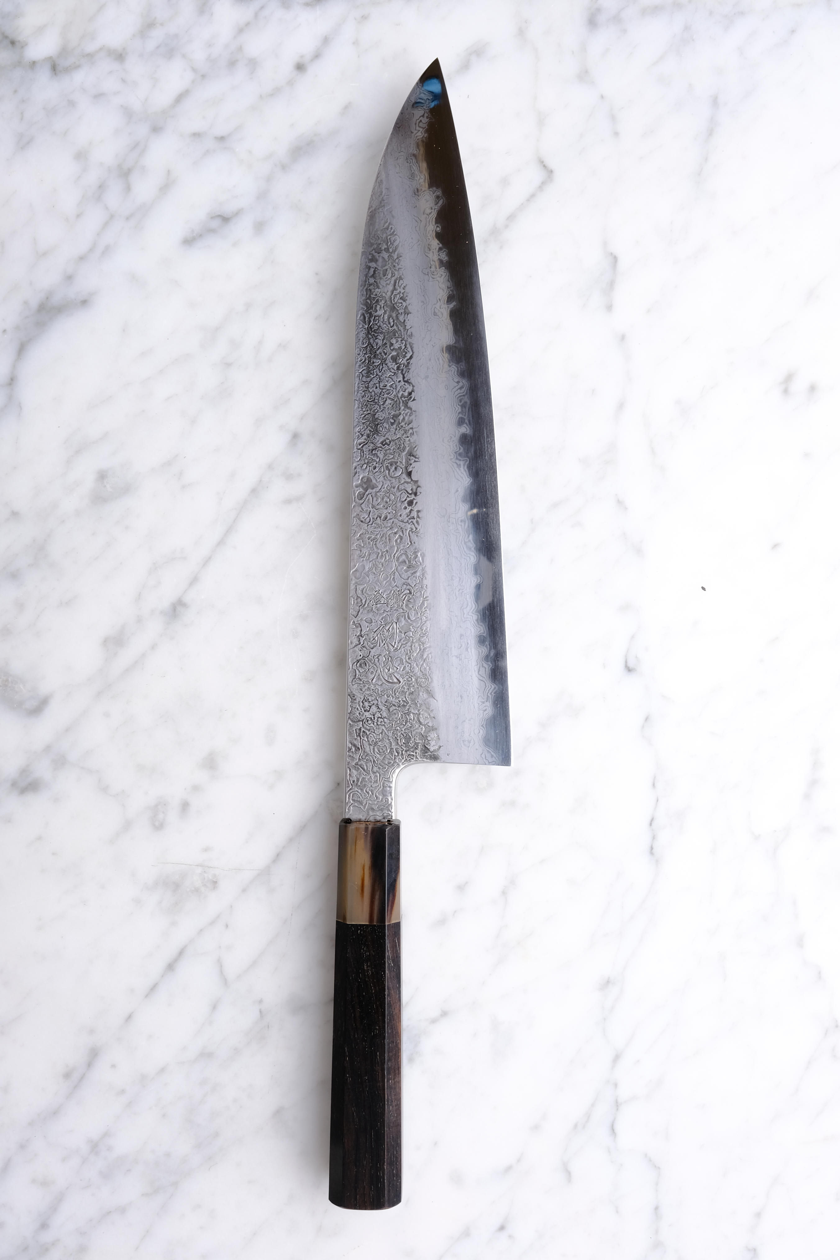 Masuda Yoshihide Migaki 240mm Gyuto - Aogami 1 - Ibenholt