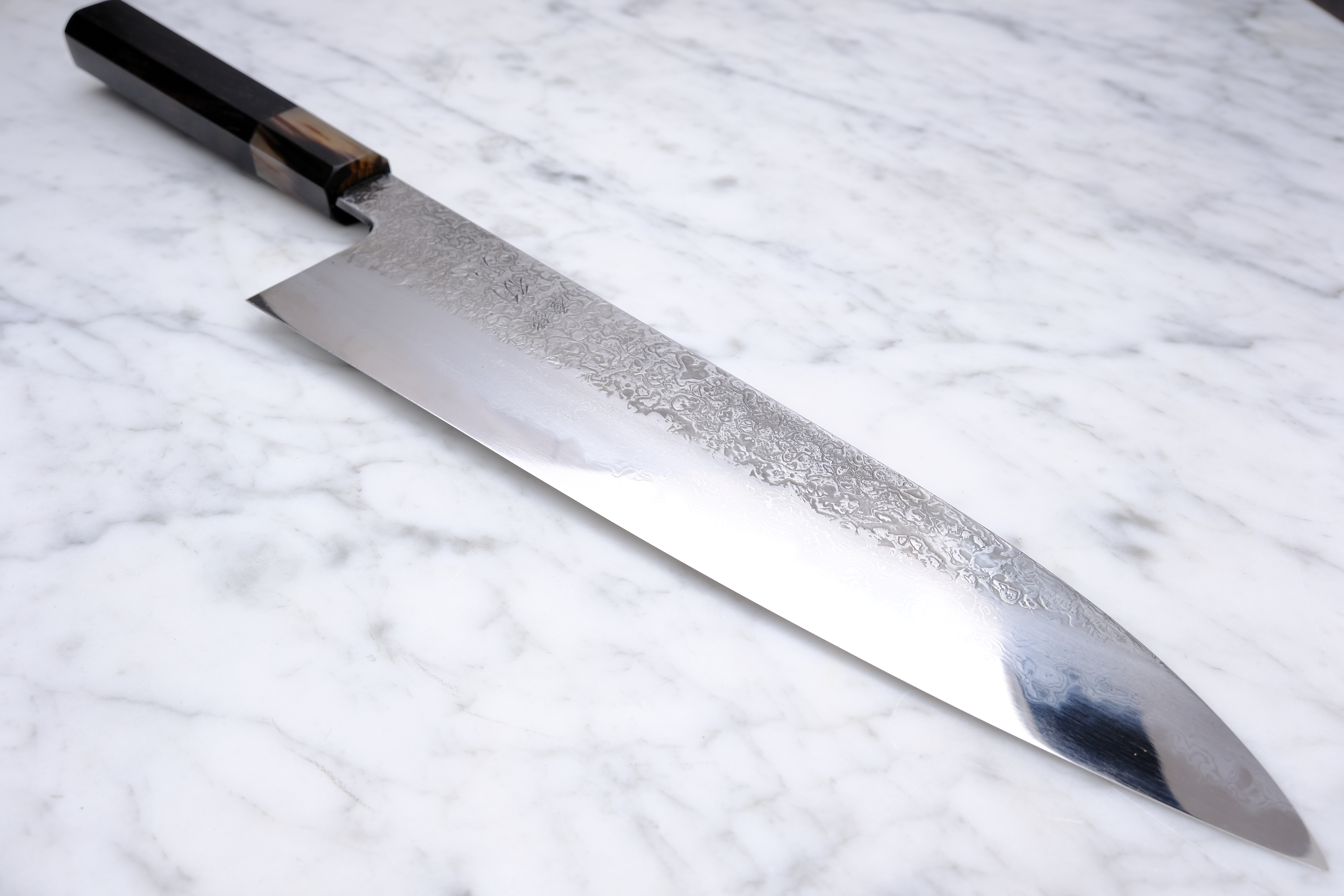 Masuda Yoshihide Migaki 240mm Gyuto - Aogami 1 - Ibenholt