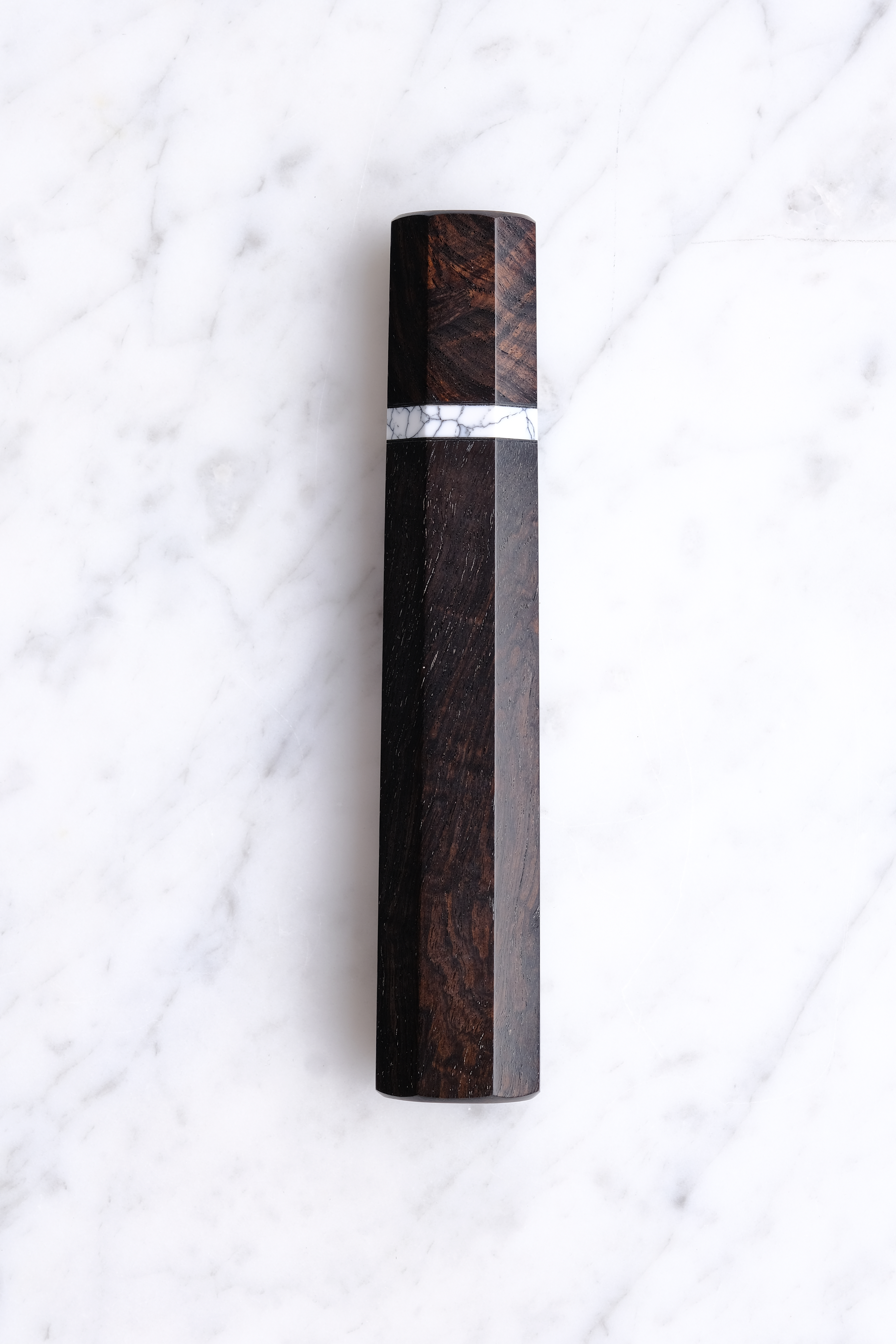 Skæfte - Ibenholt og Hvid Ring - Stor