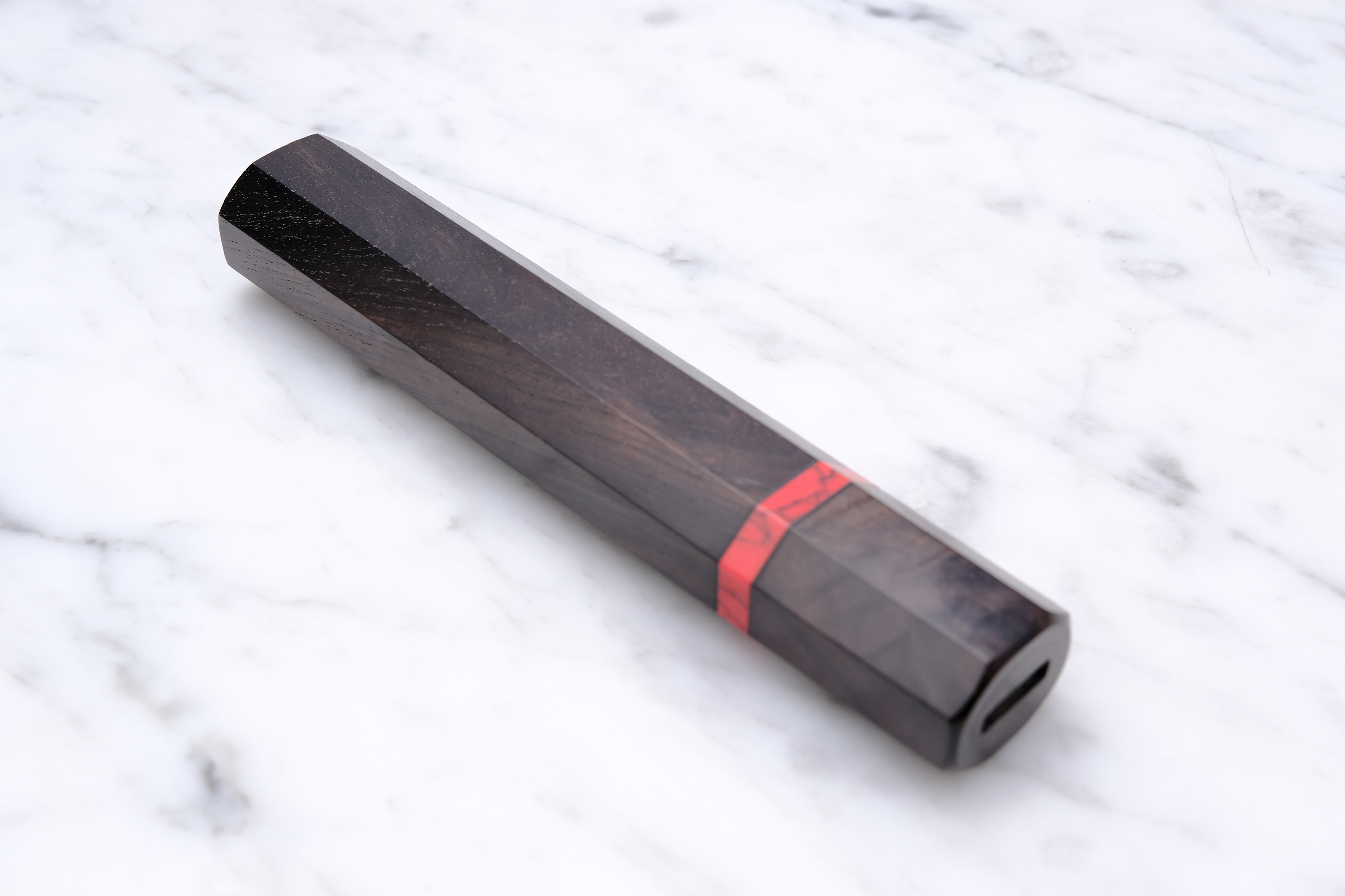 Skæfte - Ibenholt og Rød Ring - Stor