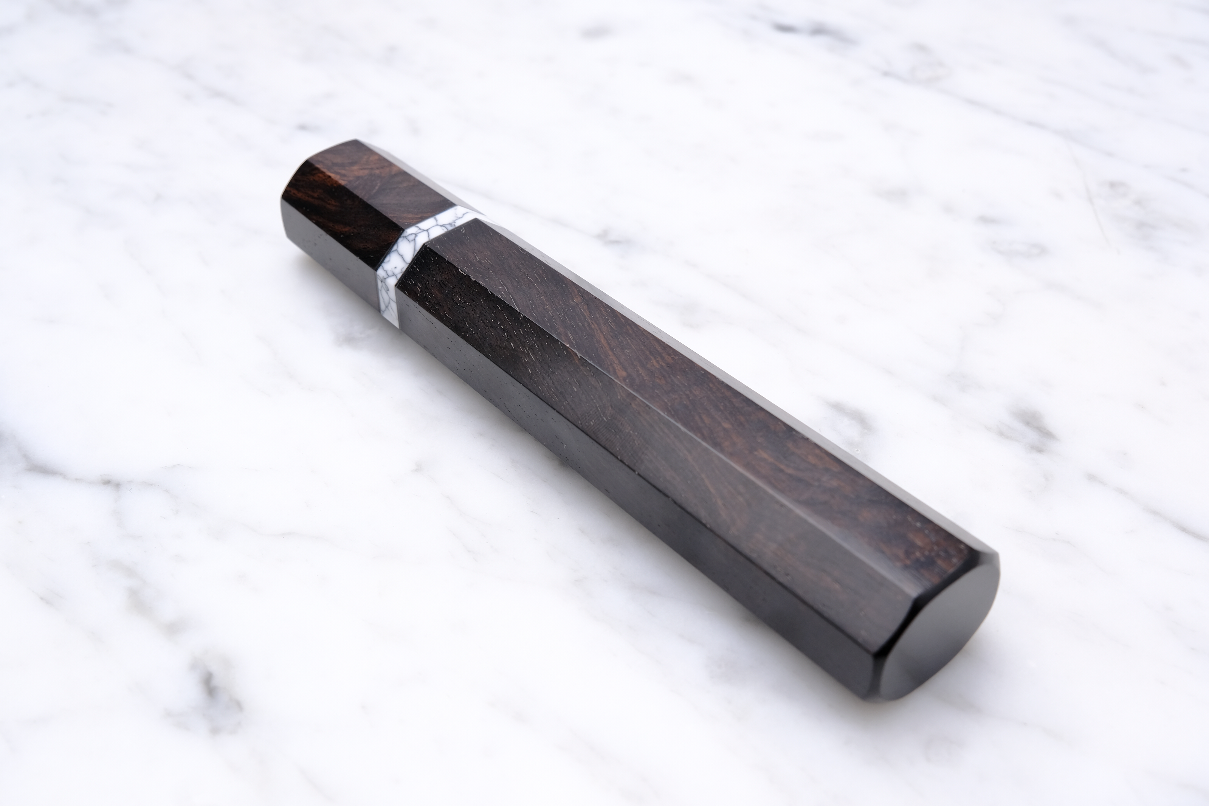 Skæfte - Ibenholt og Hvid Ring - Stor