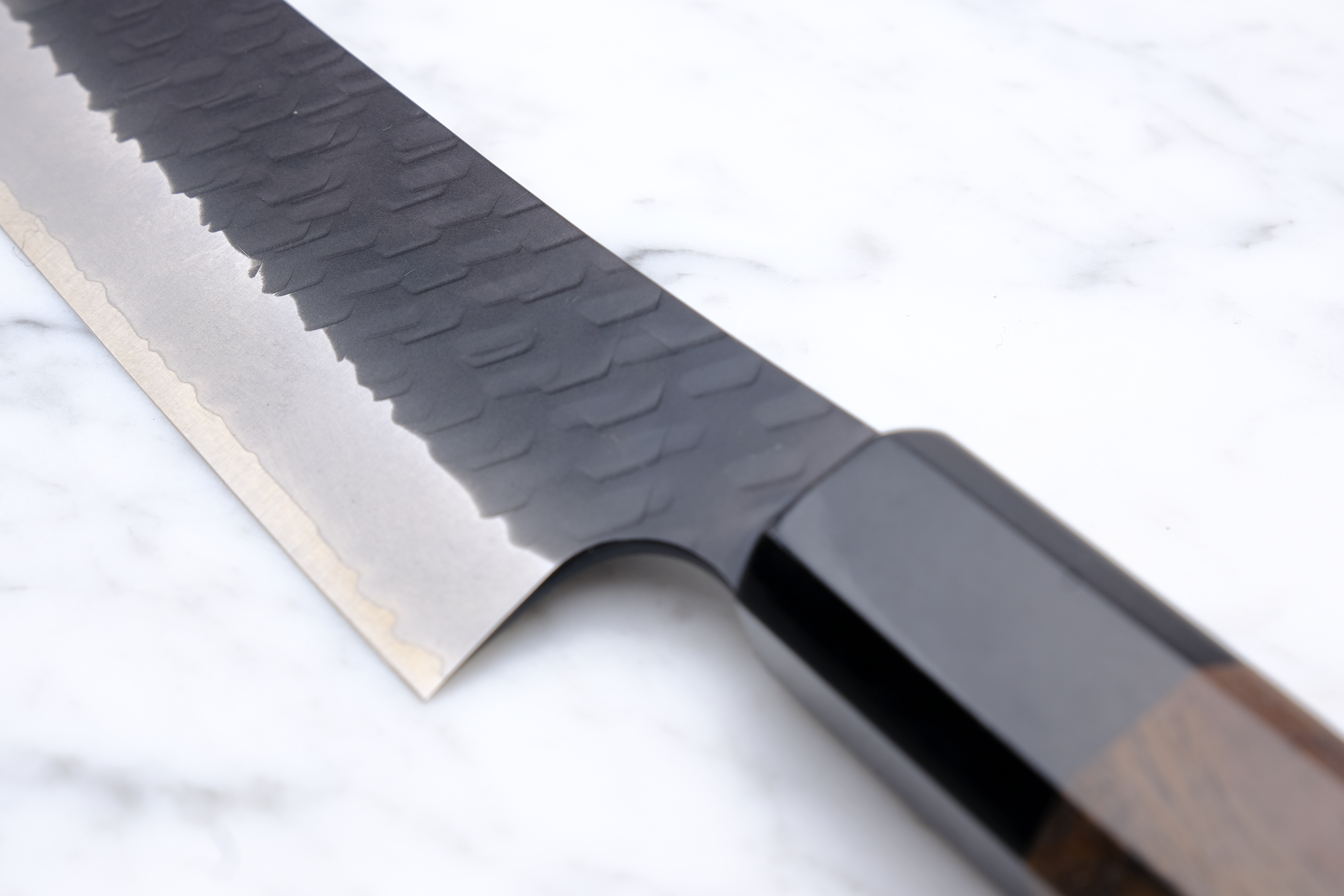 Nigara Hamono 270 mm Sakimaru Sujihiki SG2 Kurouchi - Walnut