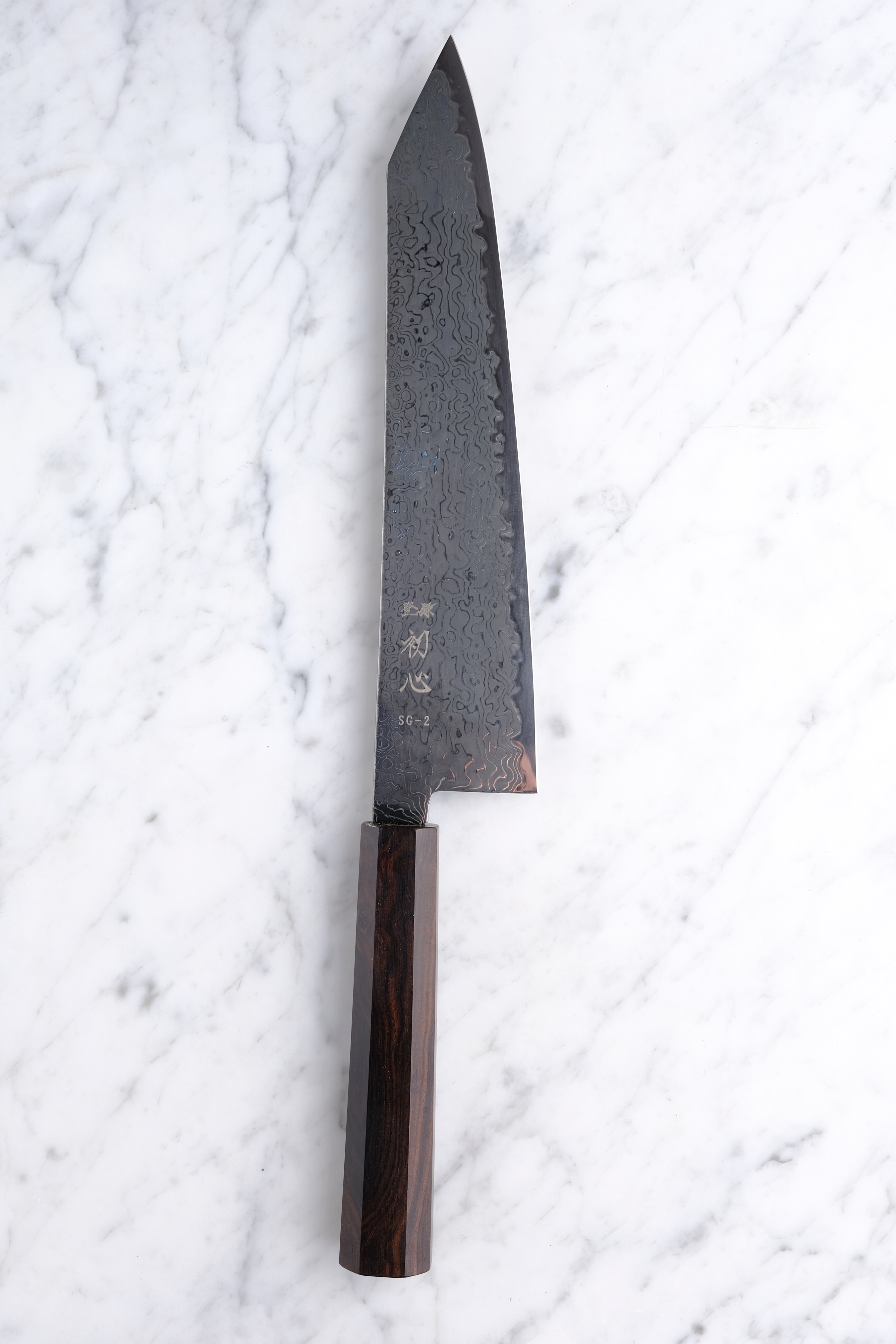 Hatsukokoro Ryuhyo Kurozome 240 mm K-tip Gyuto - SG2