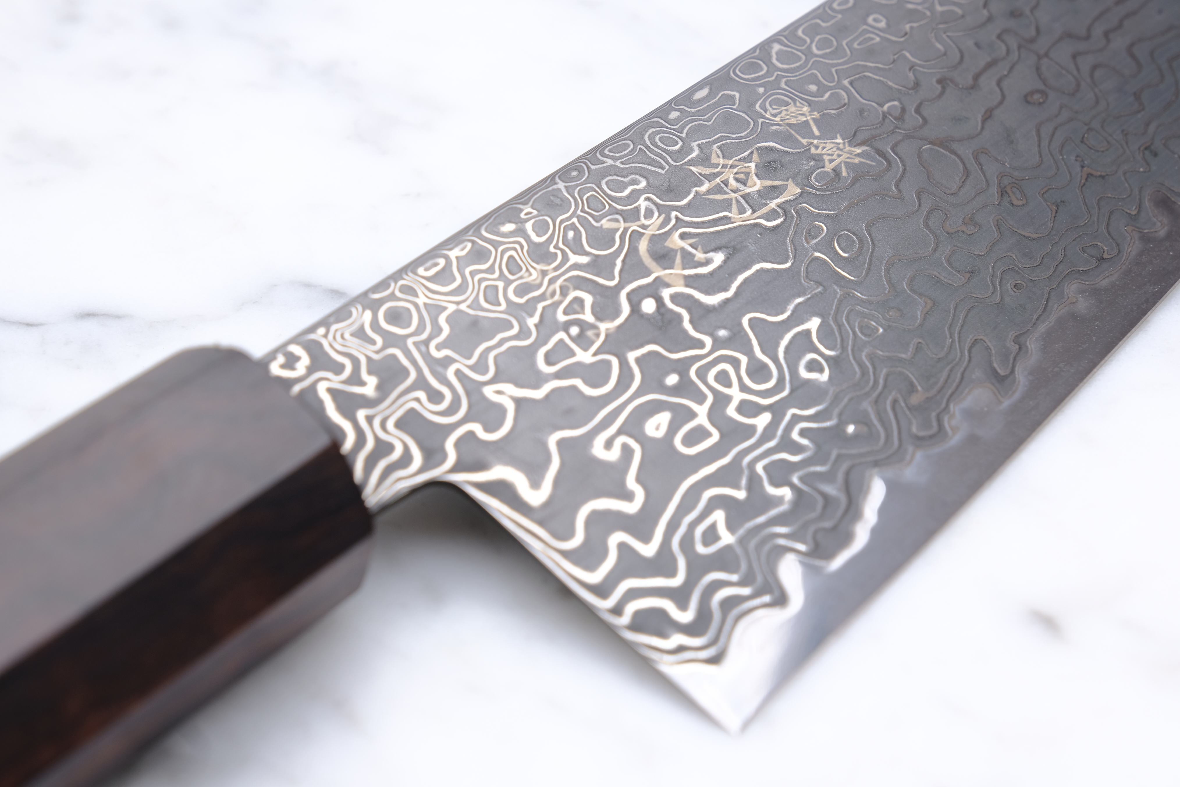 Hatsukokoro Ryuhyo Kurozome 240 mm K-tip Gyuto - SG2