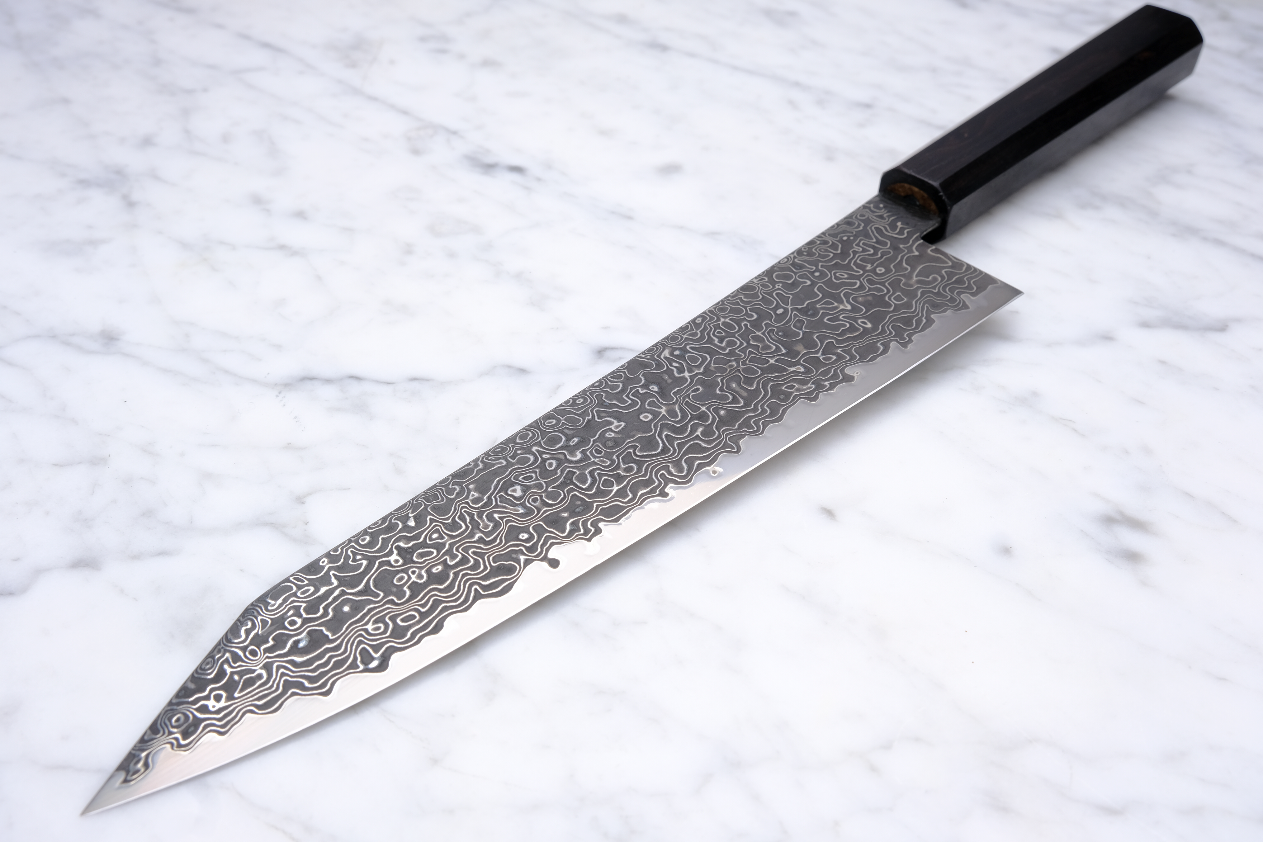 Hatsukokoro Ryuhyo Kurozome 210 mm K-Tip Gyuto - SG2