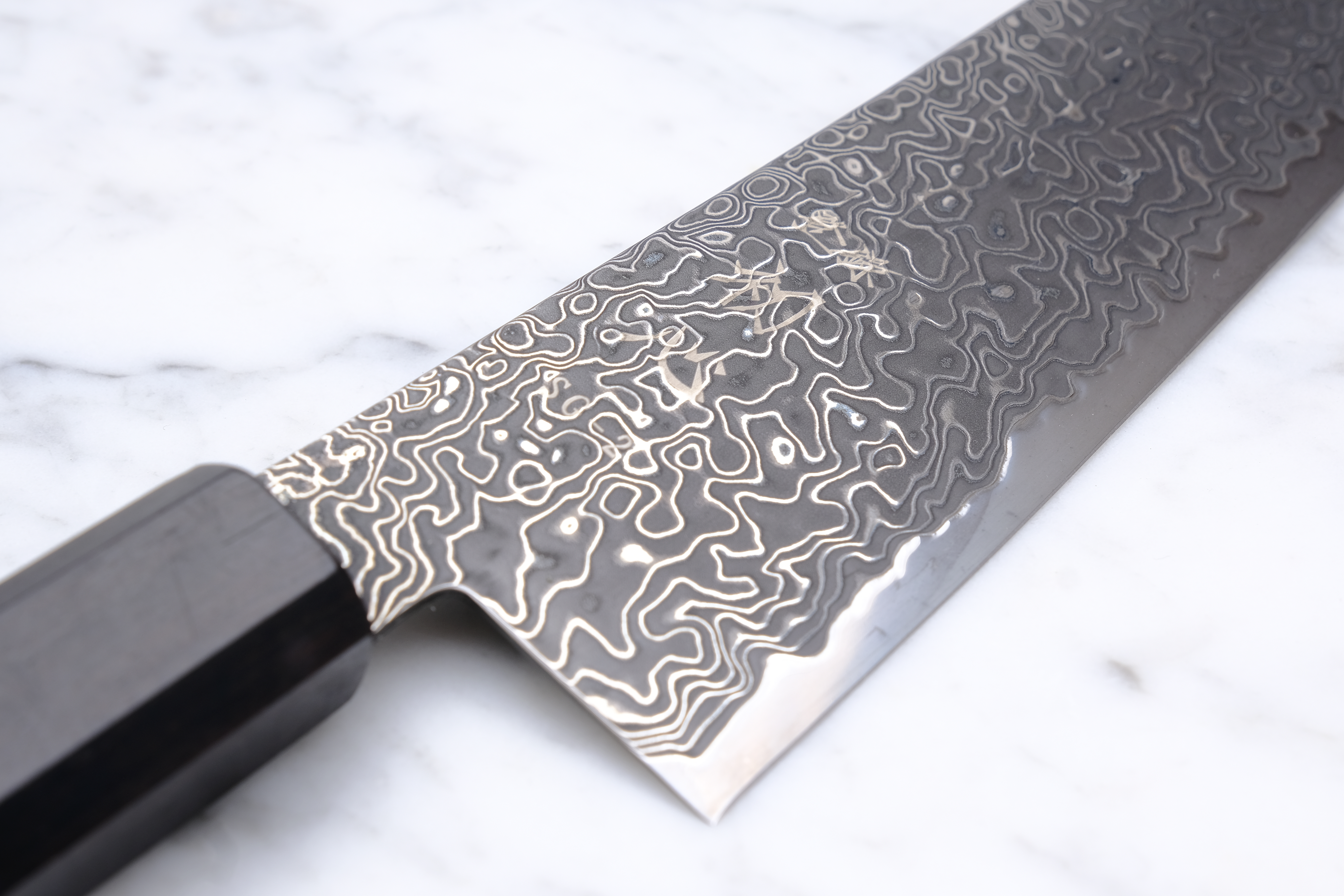 Hatsukokoro Ryuhyo Kurozome 210 mm K-Tip Gyuto - SG2