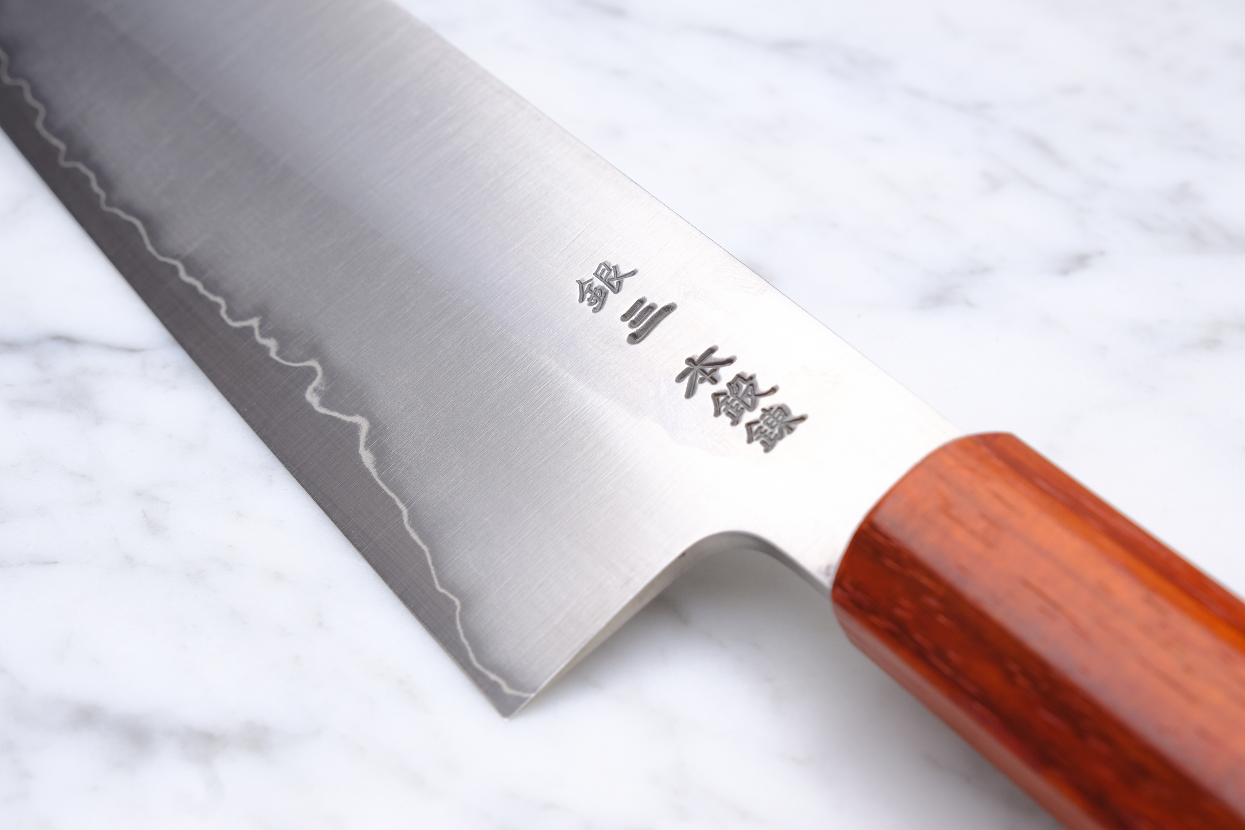 Sakai Kanechika Gyuto 240mm Ginsan - Padauk