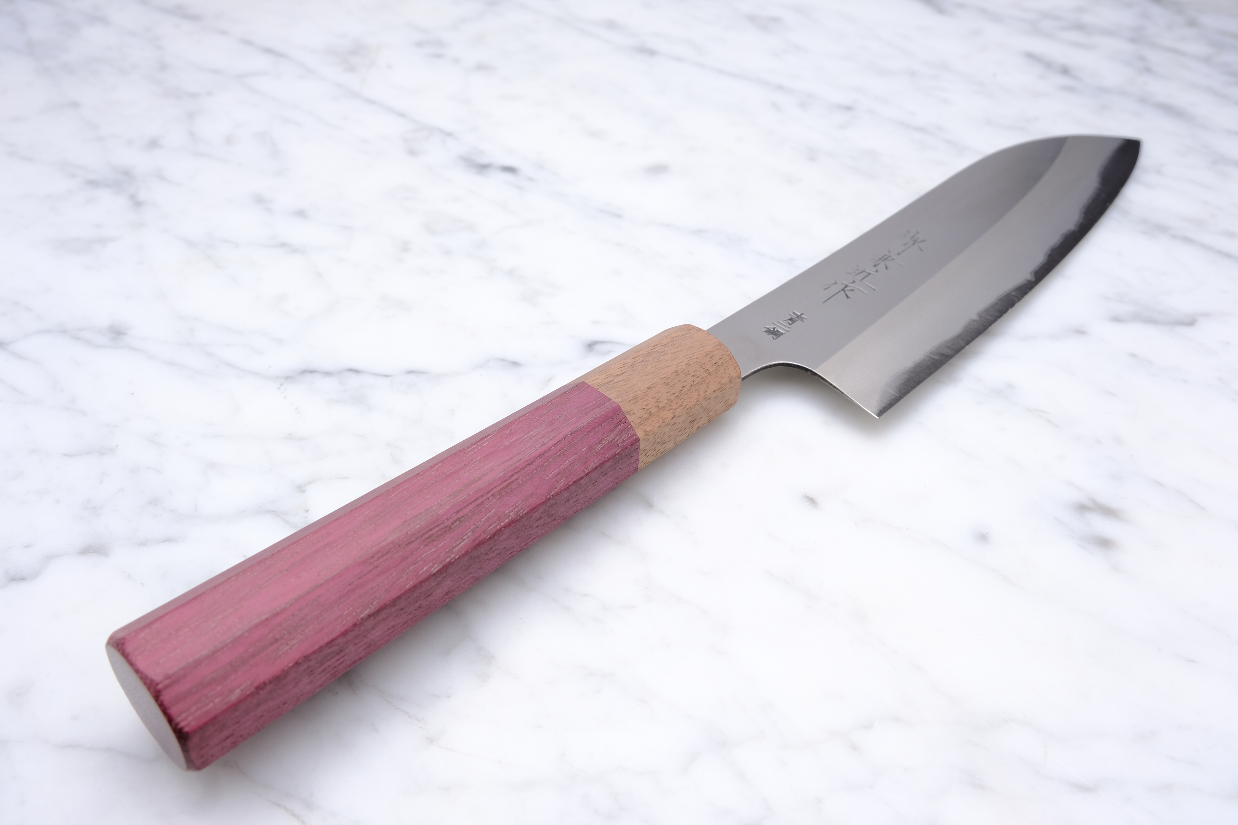 Sakai Kanechika Santoku 165mm Blue #2 - Purpleheart