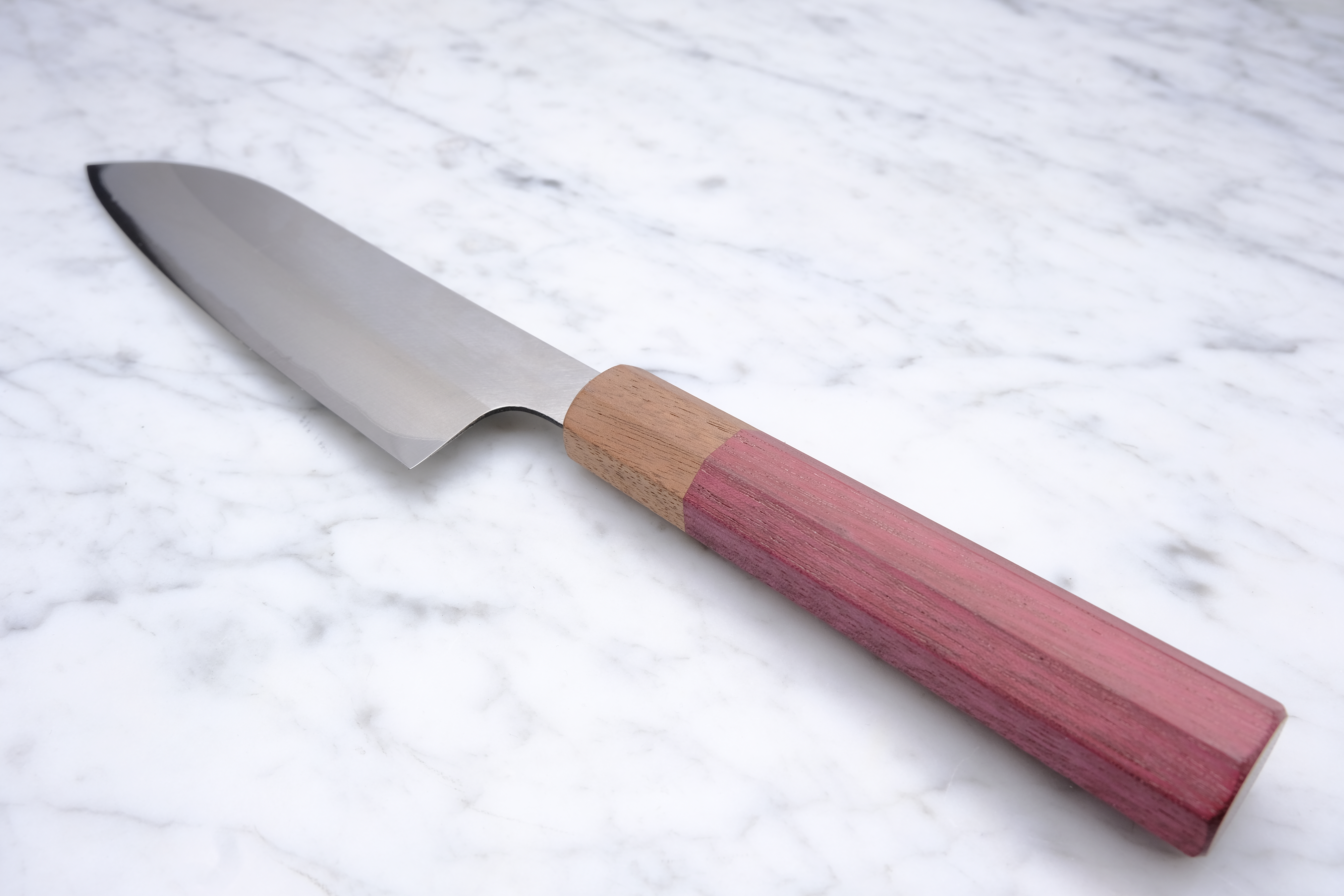 Sakai Kanechika Santoku 165mm Blue #2 - Purpleheart