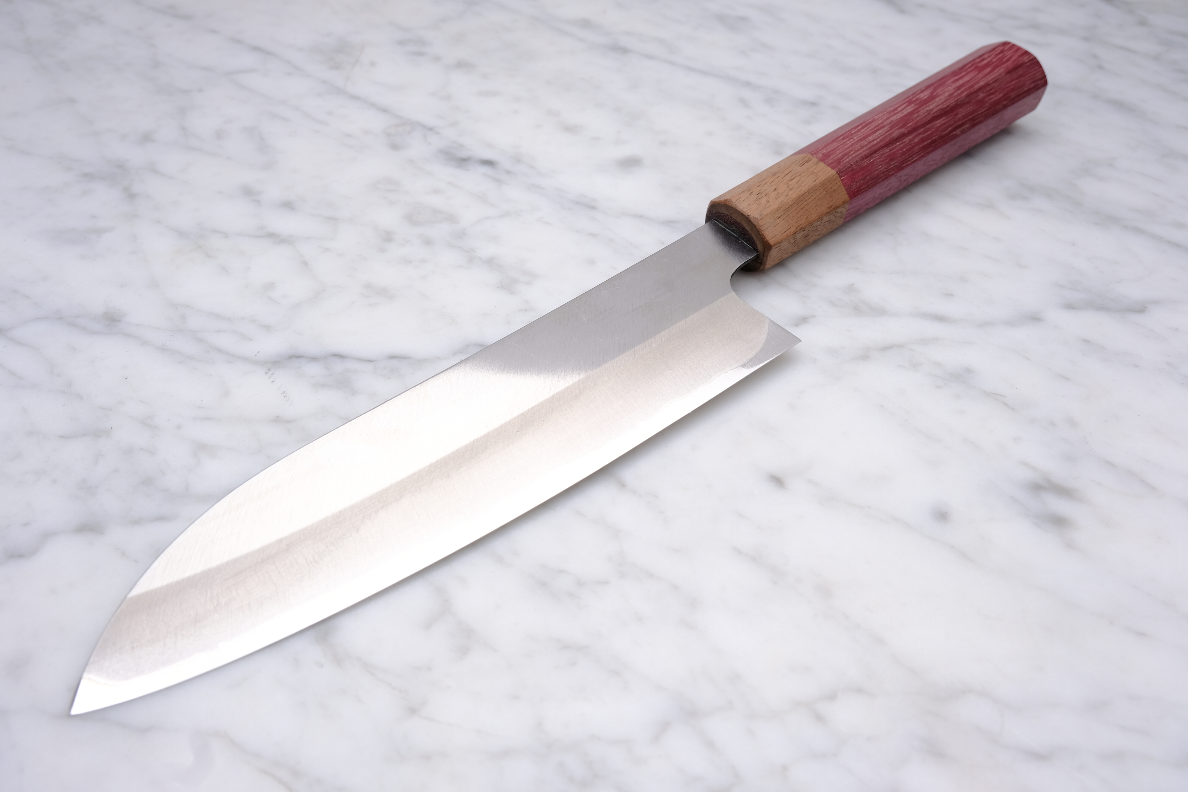 Sakai Kanechika Santoku 165mm Blue #2 - Purpleheart