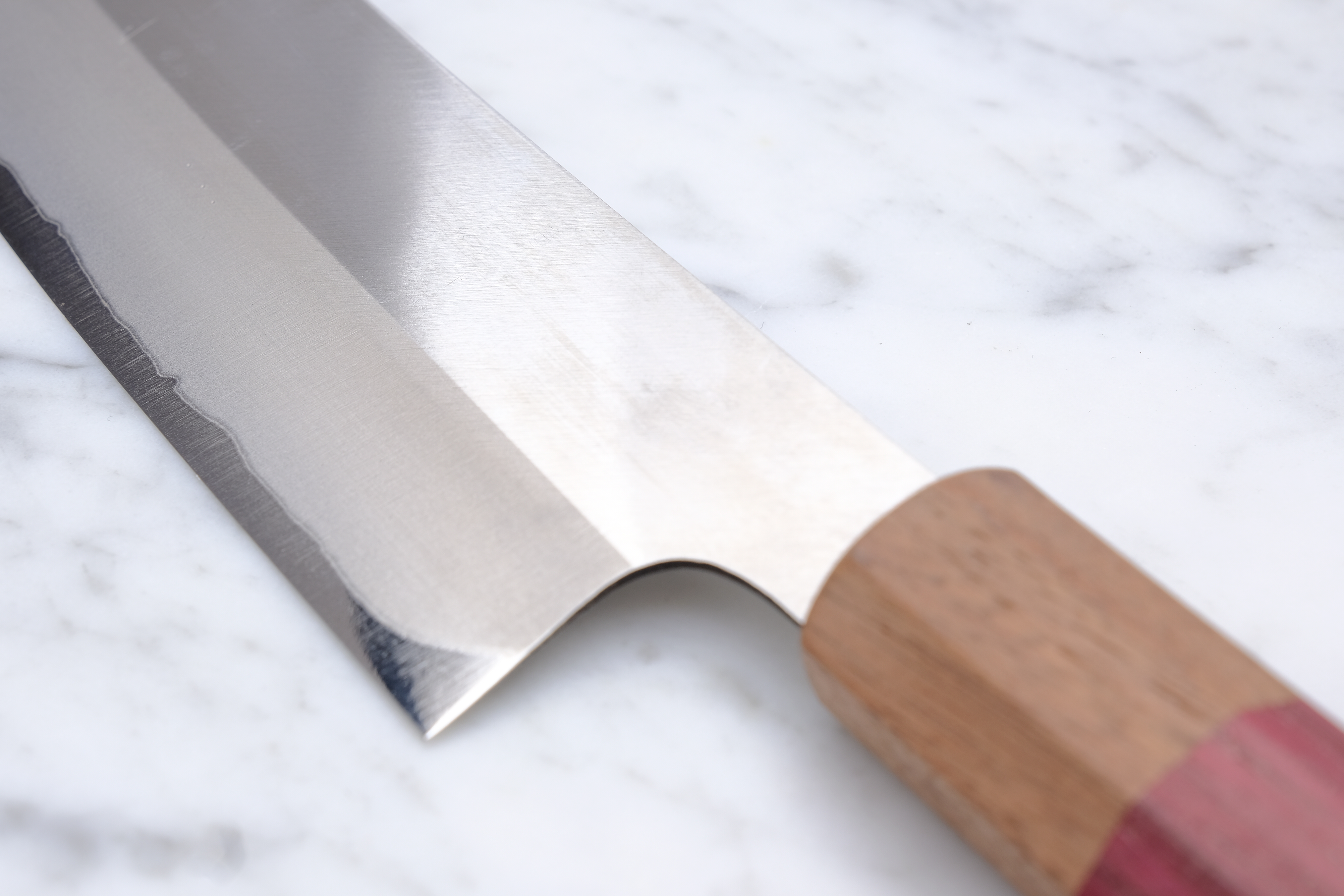 Sakai Kanechika Santoku 165mm Blue #2 - Purpleheart