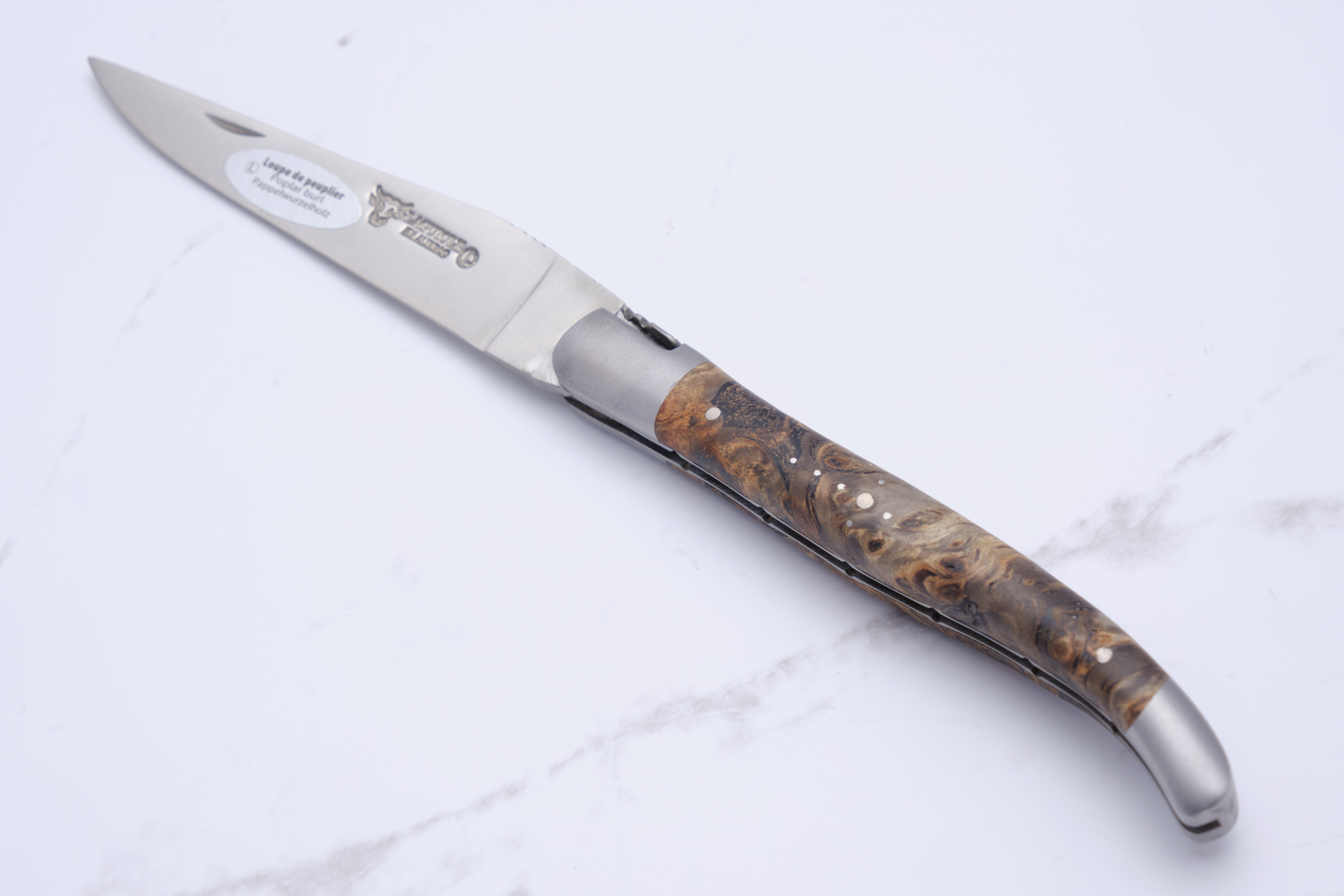 Folding knife - Poplar knot matt