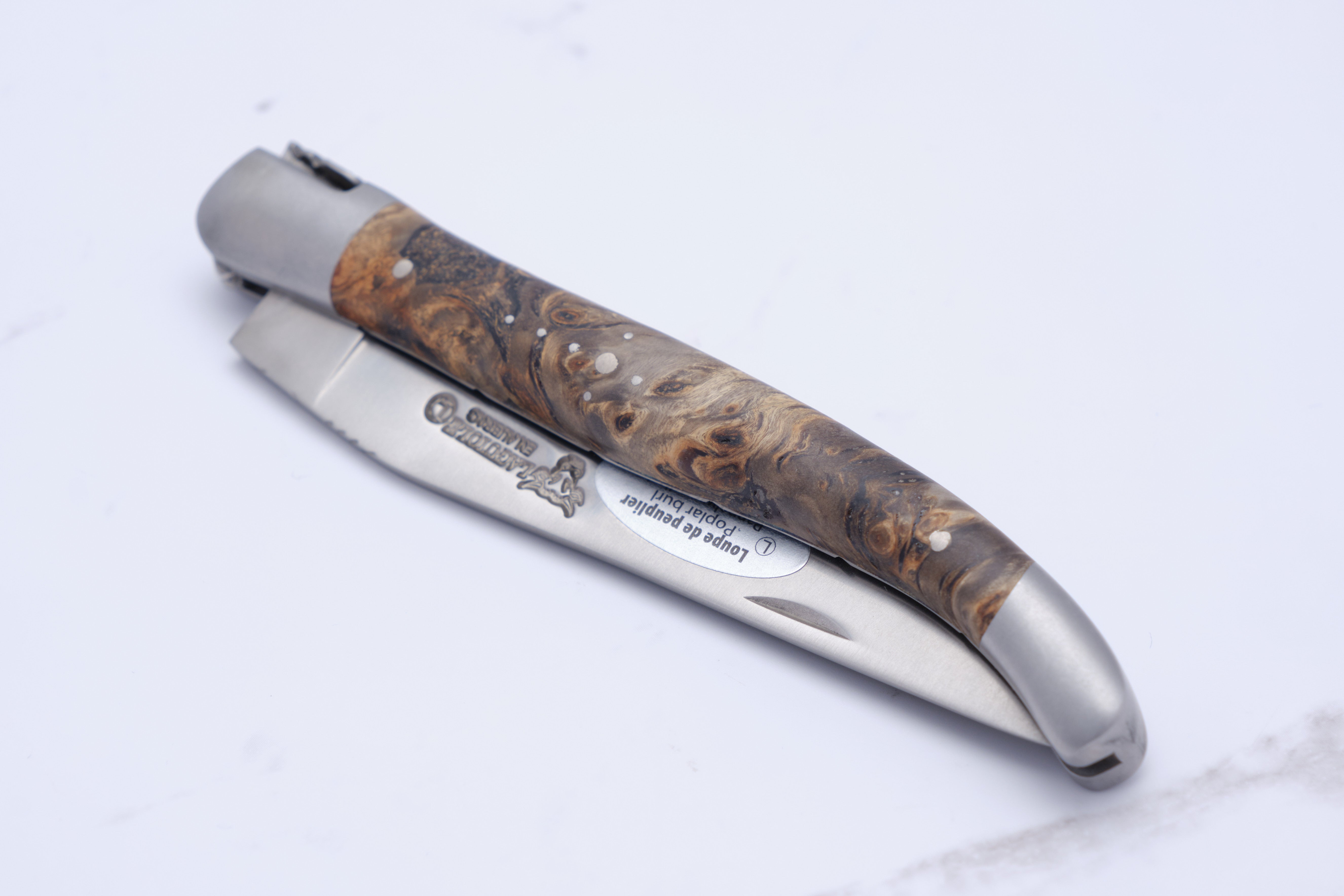 Folding knife - Poplar knot matt