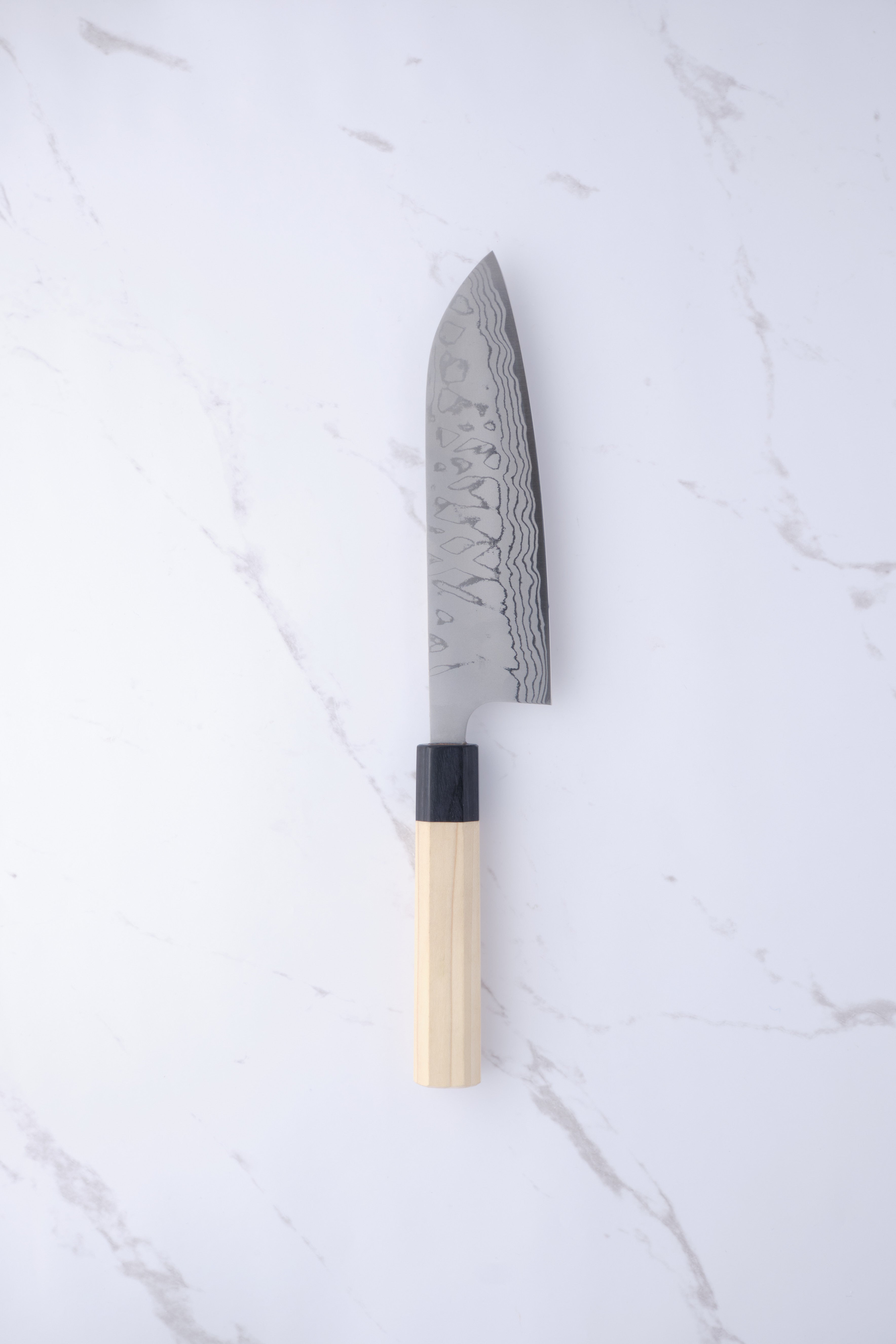 Masakage Shimo 170mm Santoku White-2