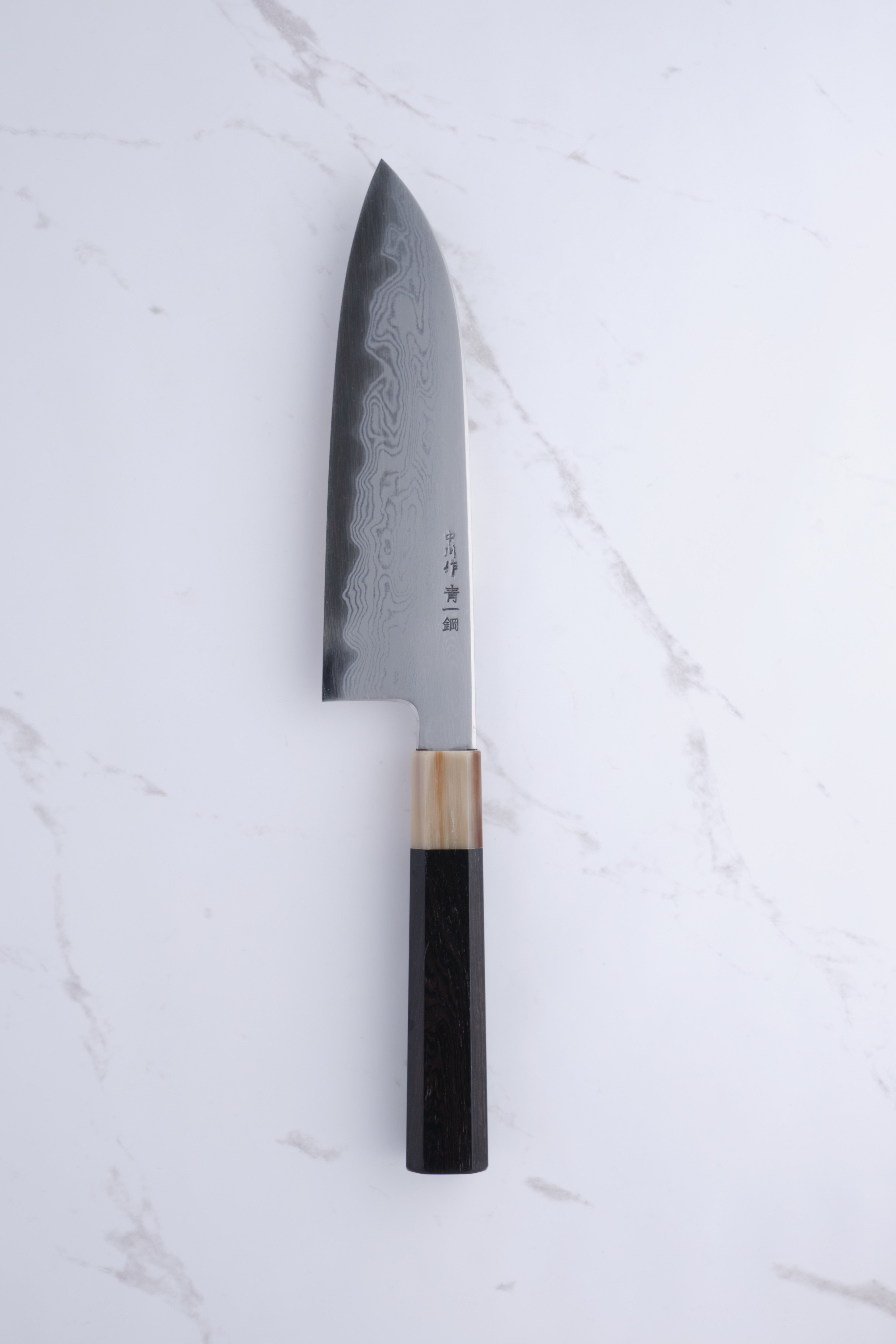 Nakagawa Satoshi X Myojin 165mm Santoku Blue #1