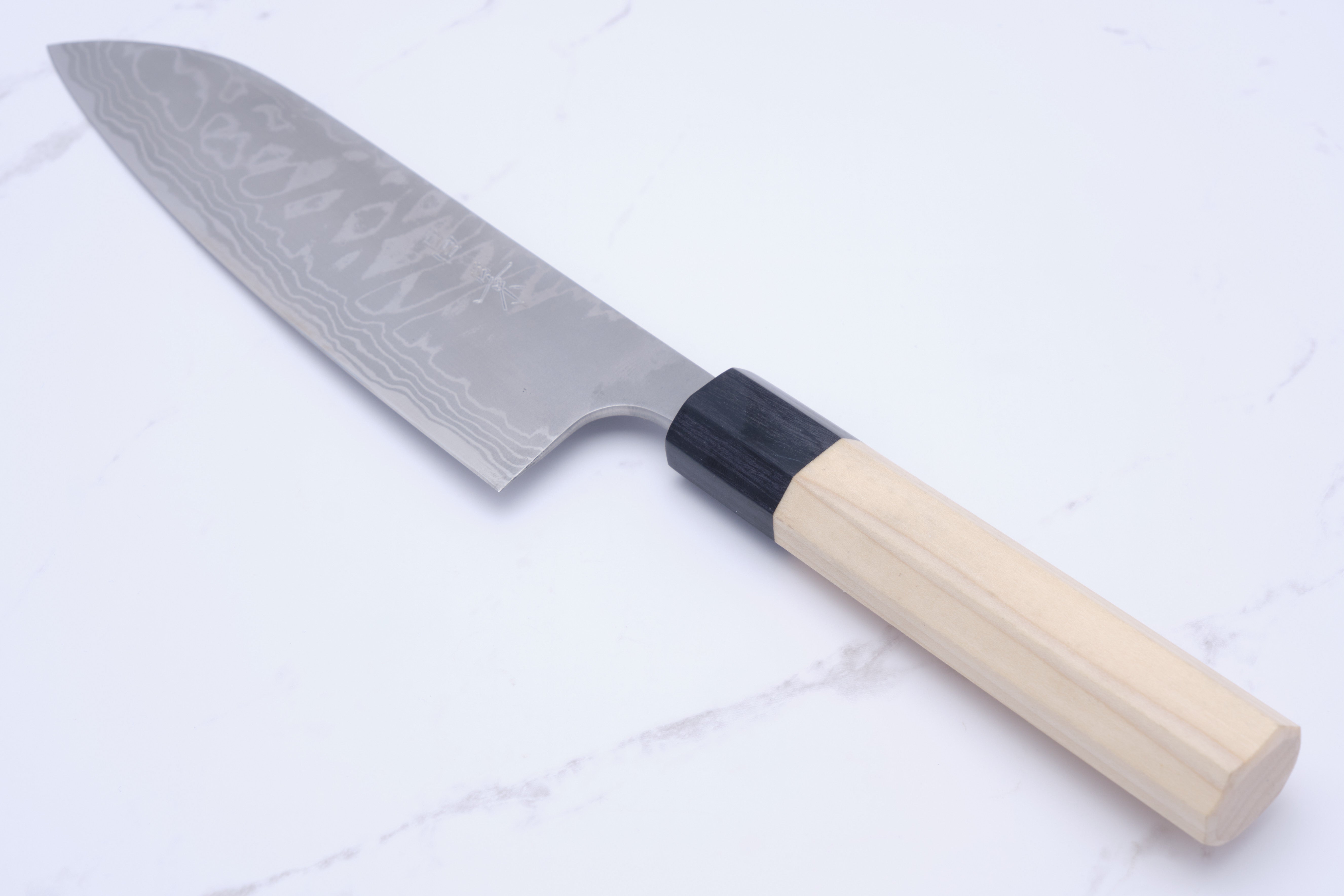 Masakage Shimo 170mm Santoku White-2