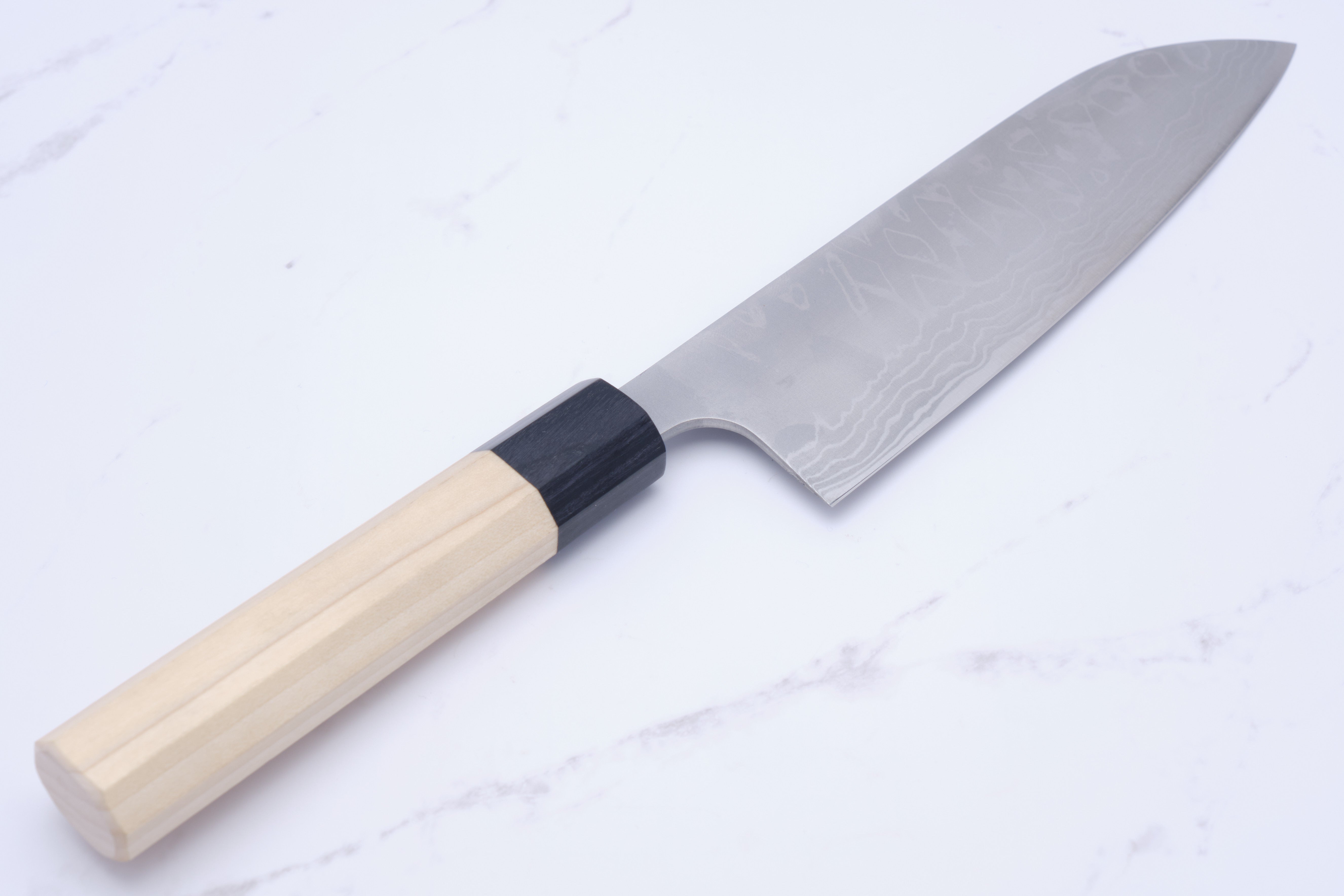 Masakage Shimo 170mm Santoku White-2