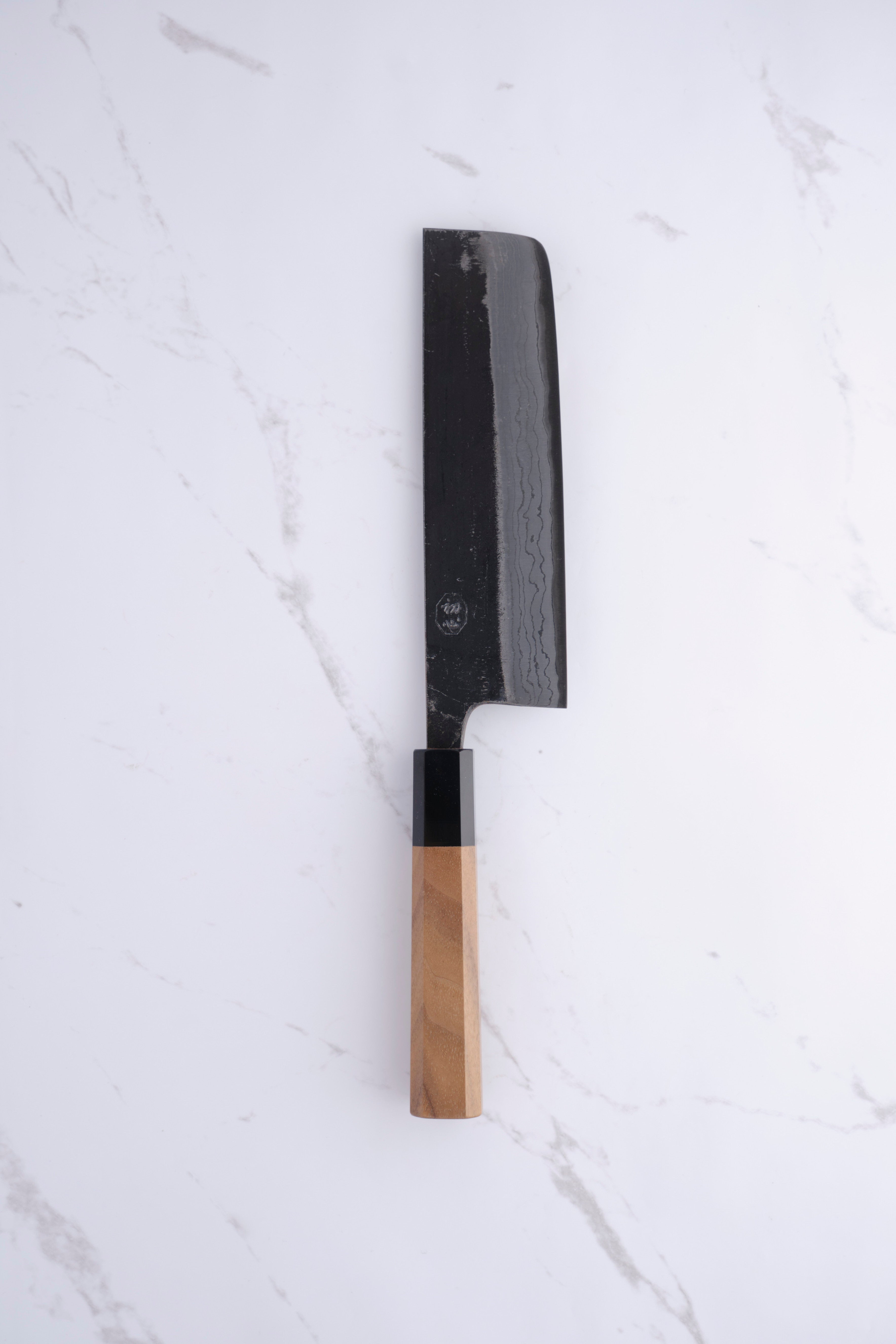 Hatsukokoro Kumokage 165mm Nakiri Blue-2