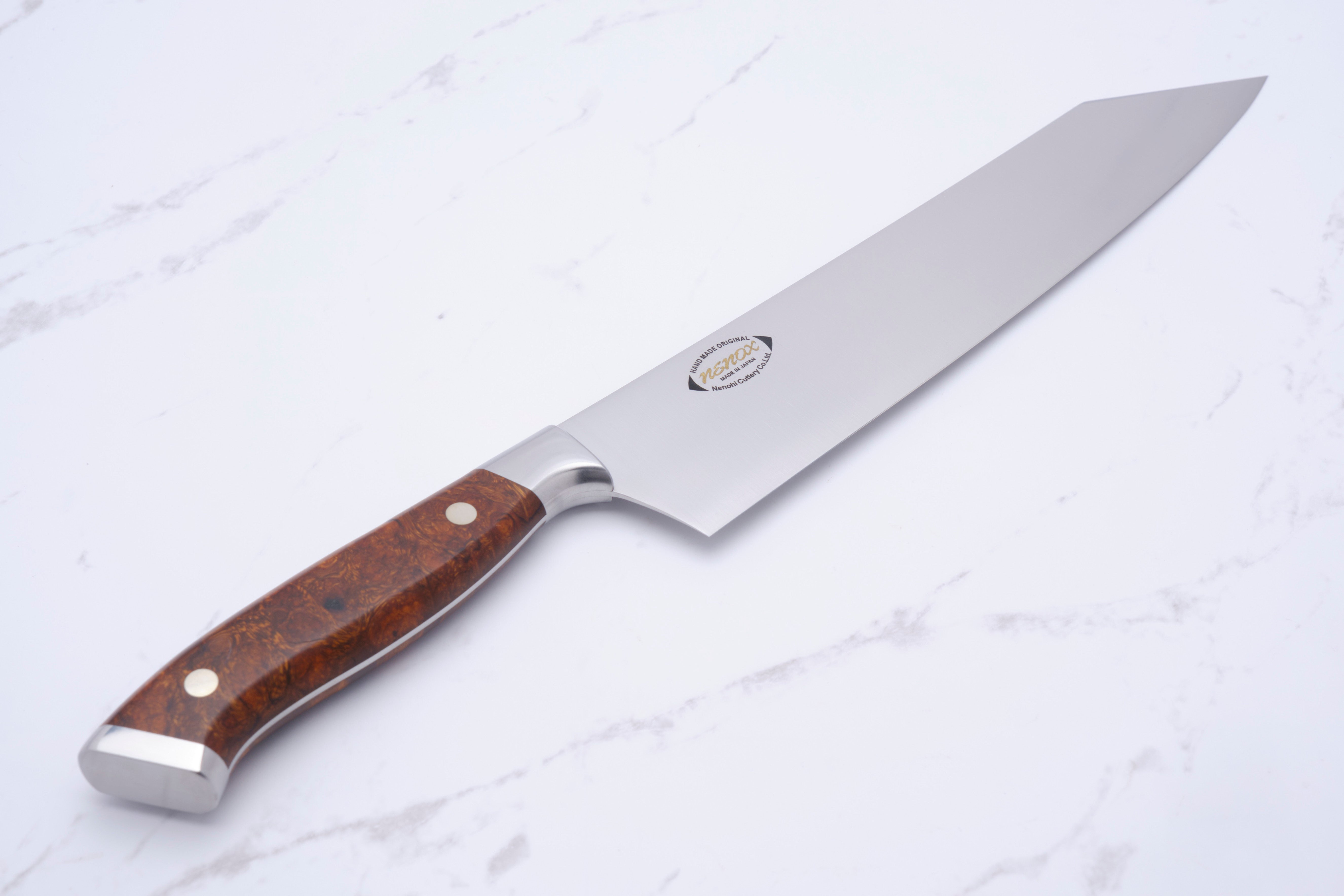 Nenox 240mm Wide Kiritsuke Desert Ironwood