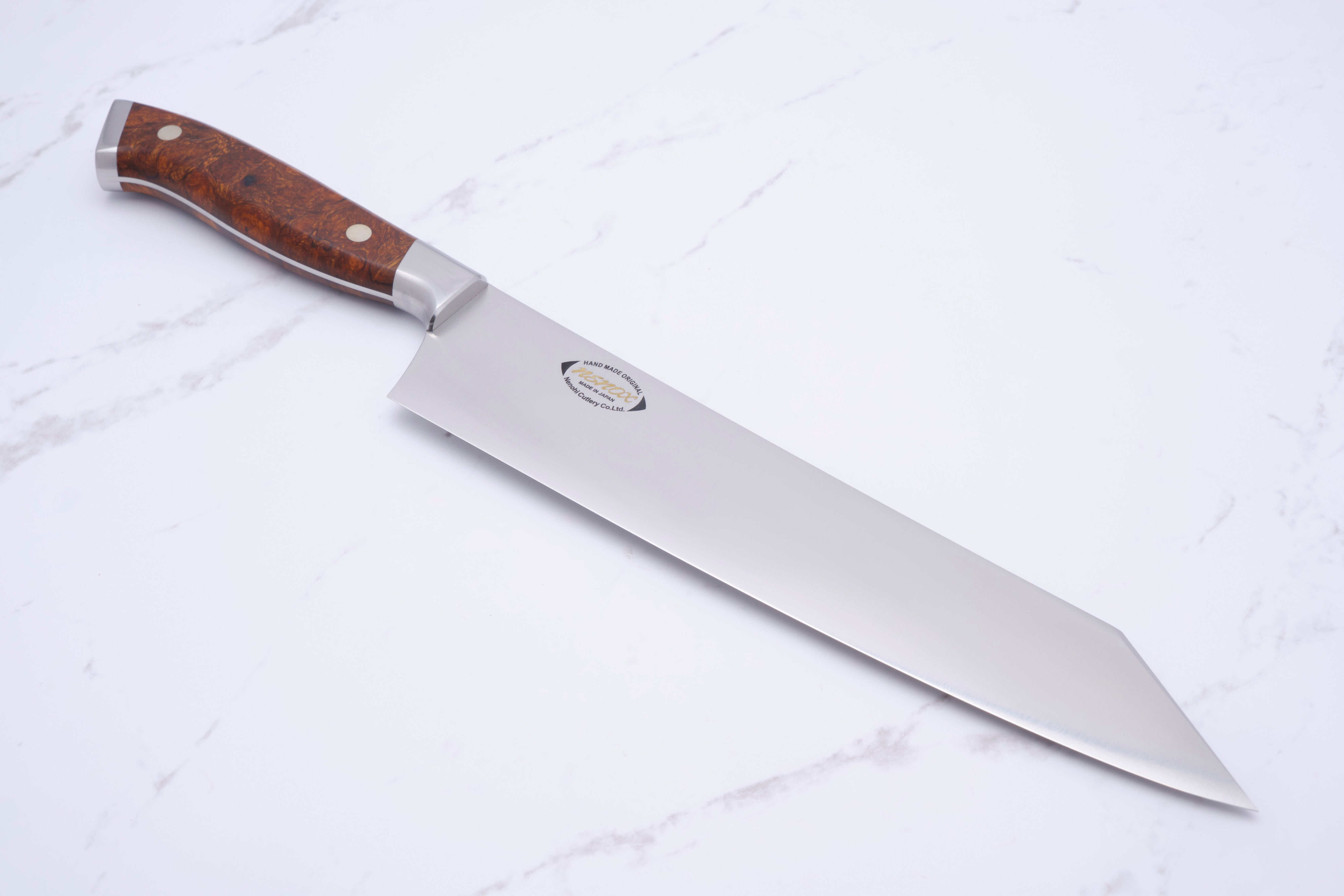 Nenox 240mm Wide Kiritsuke Desert Ironwood