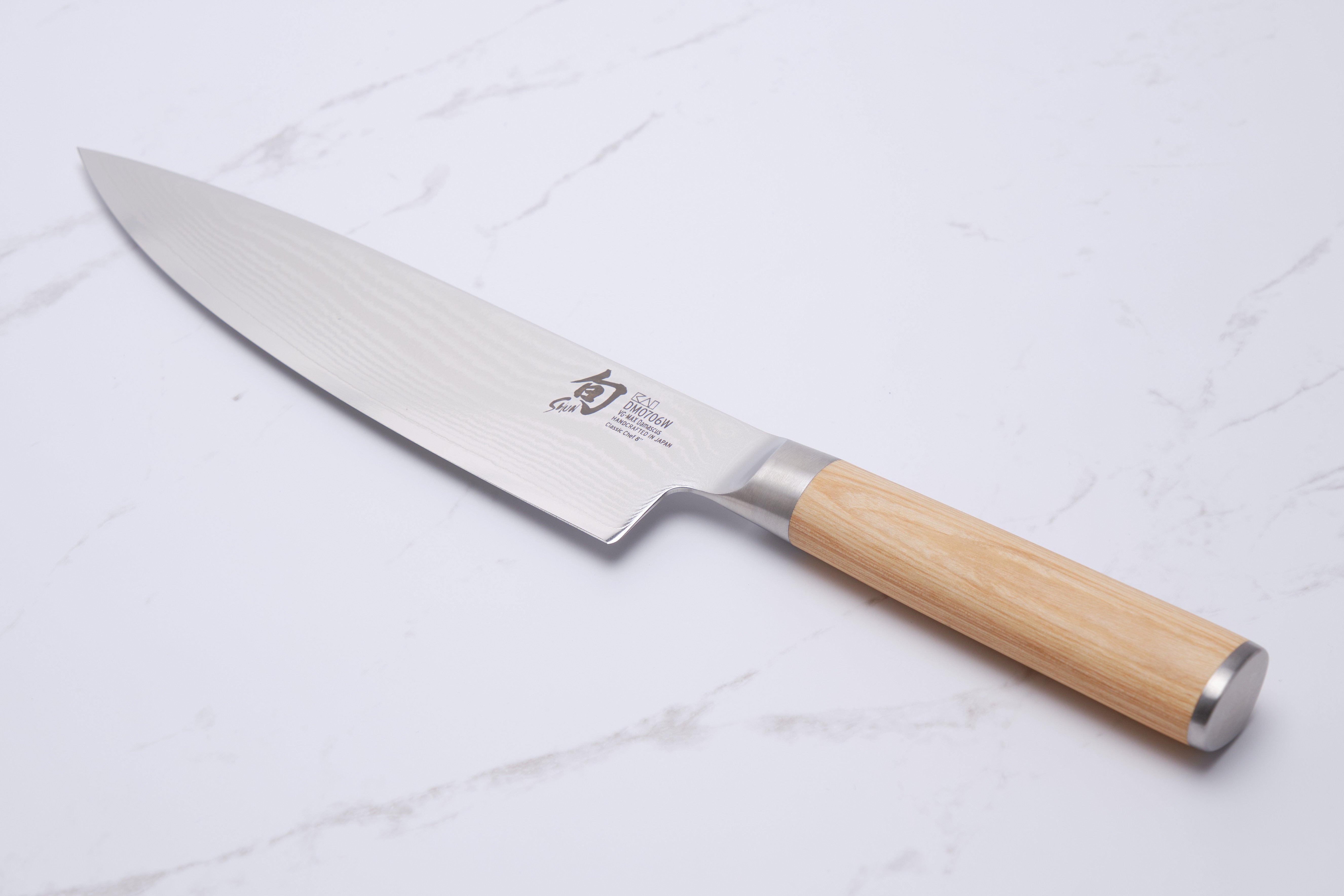 Shun Classic 200 mm Kokkekniv - White