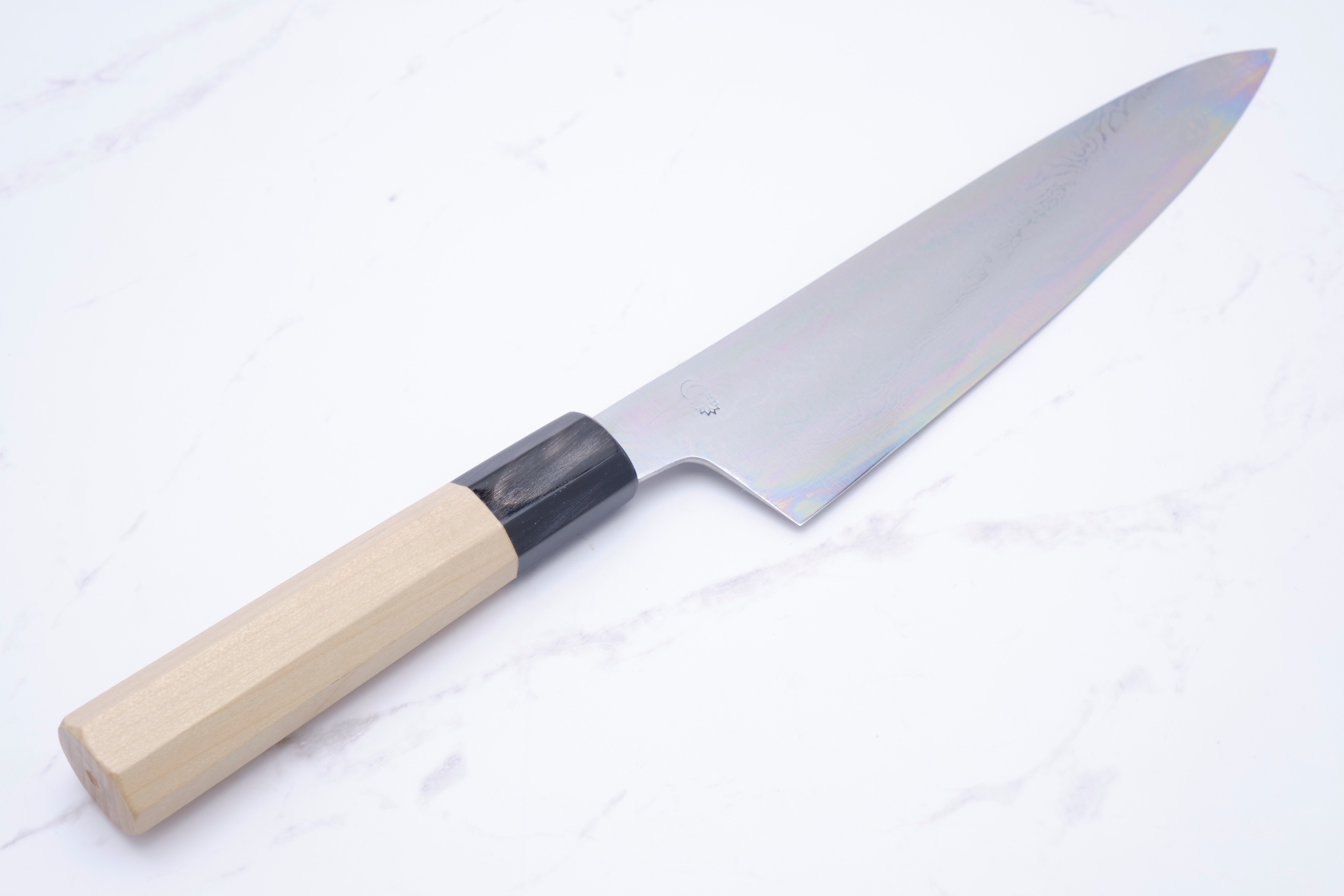 Sakai Kikumori Kikuzuki Uzu Blue 1 Gyuto 210mm.