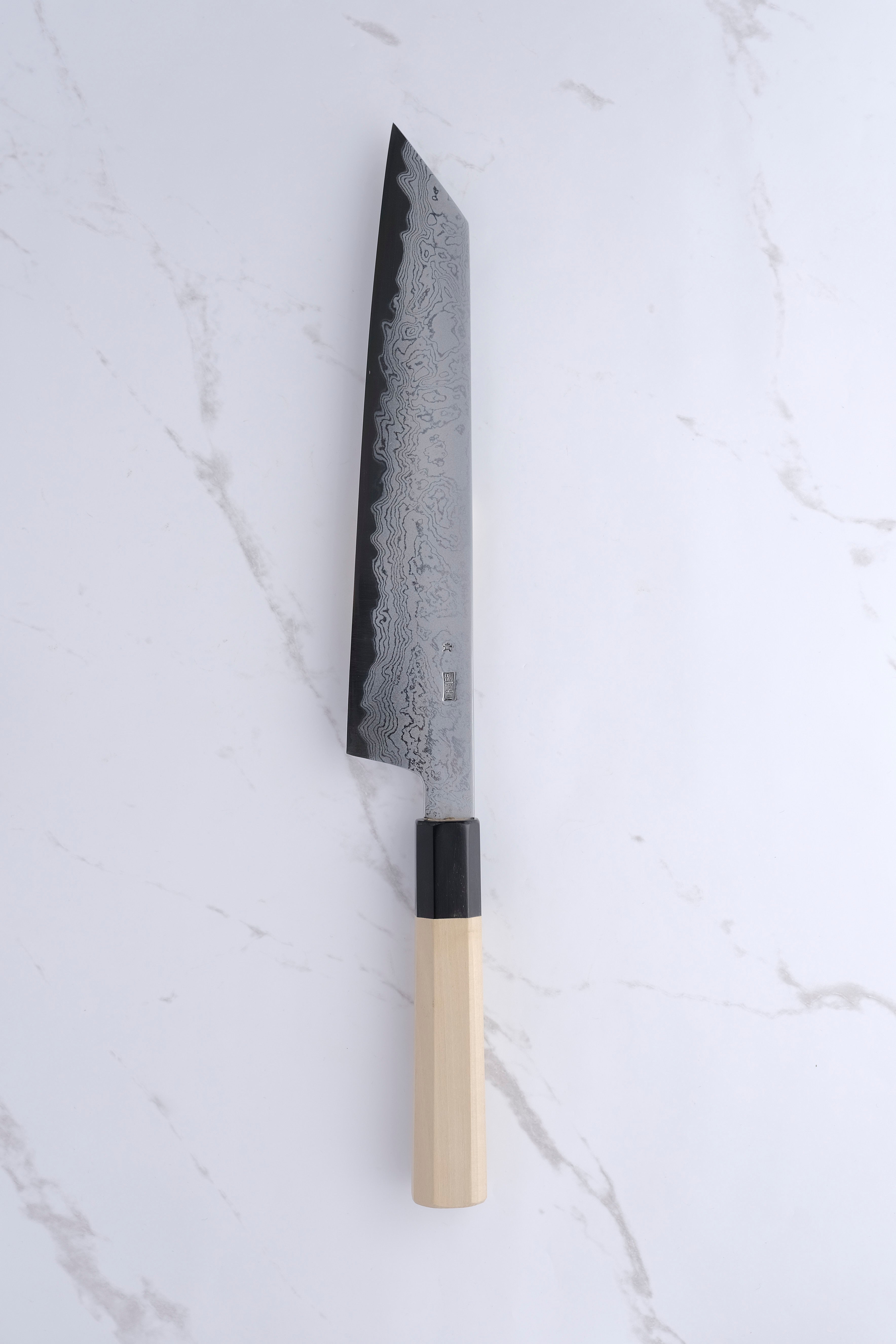 Sakai Kikumori Kikuzuki Uzu Kiritsuke Gyuto 240mm.
