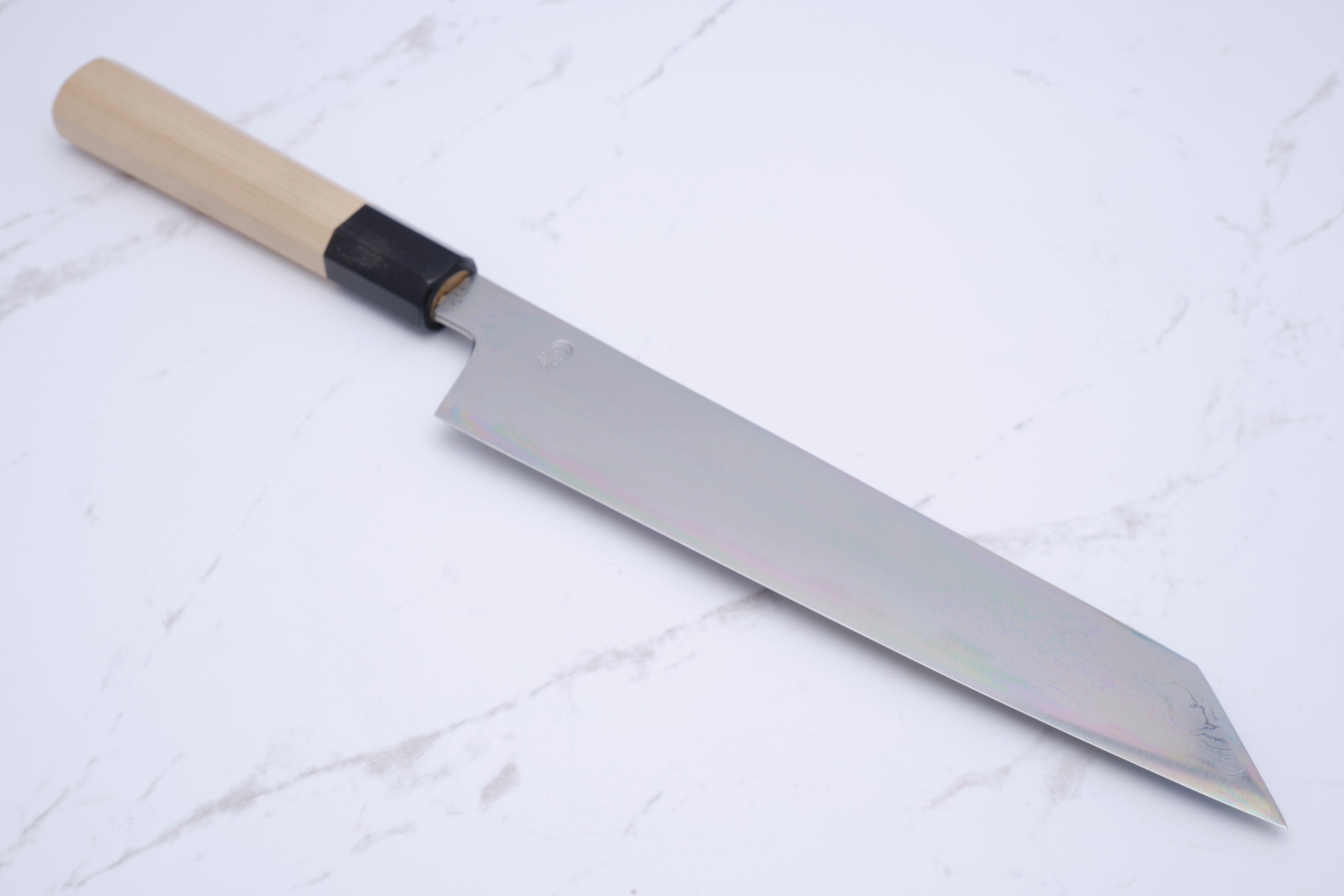 Sakai Kikumori Kikuzuki Uzu Kiritsuke Gyuto 240mm.