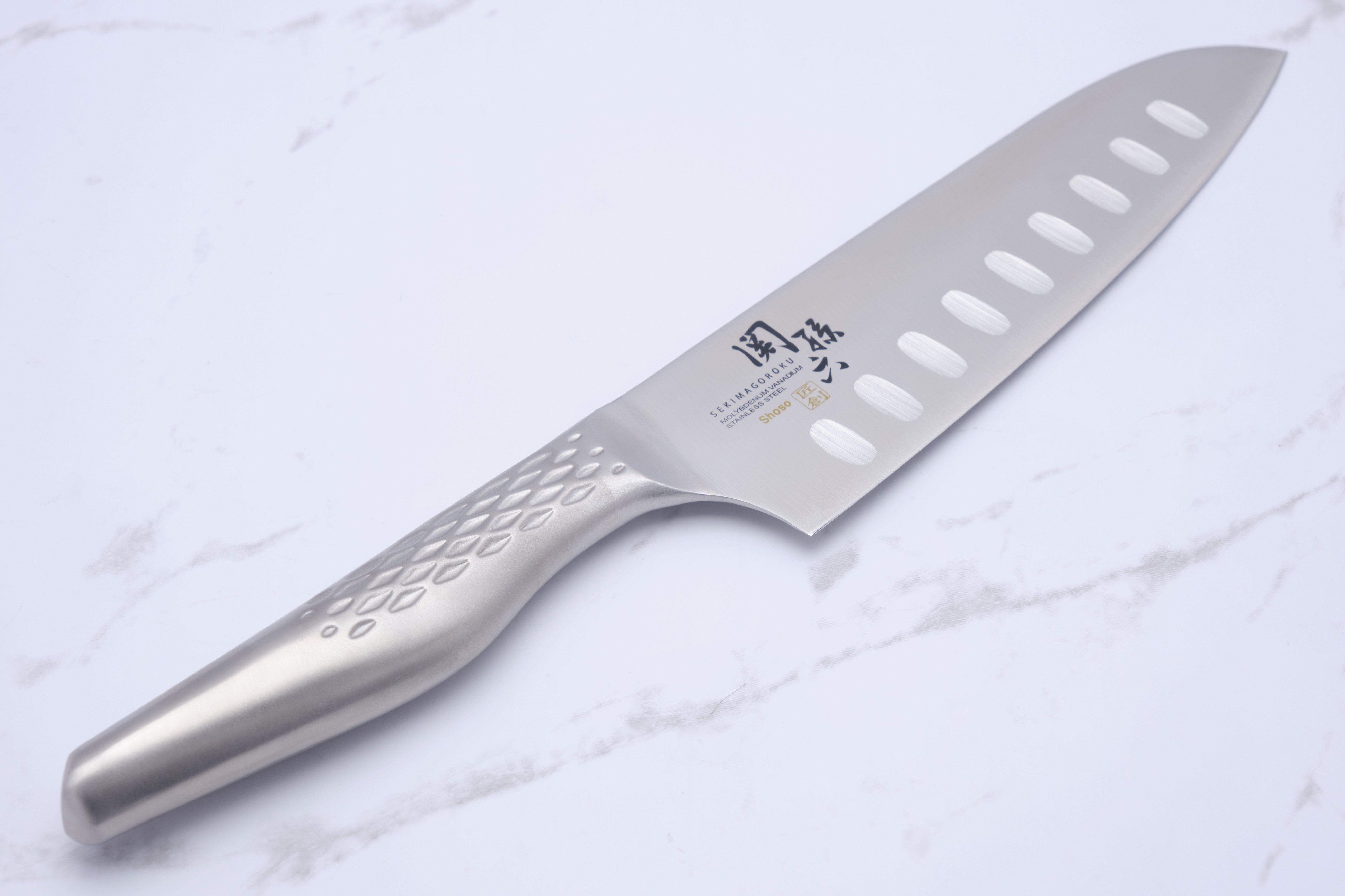 Shoso 165 mm Santoku with air cutter