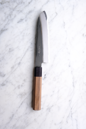 Kagekiyo Aogami #2 Kurouchi Walnut - 165 mm Santoku