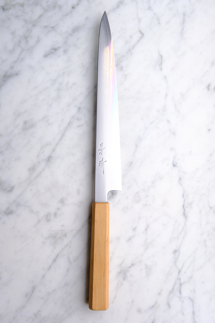 Kagekiyo Oboroba Ginsan WS Sakura - 240 mm Sujihiki