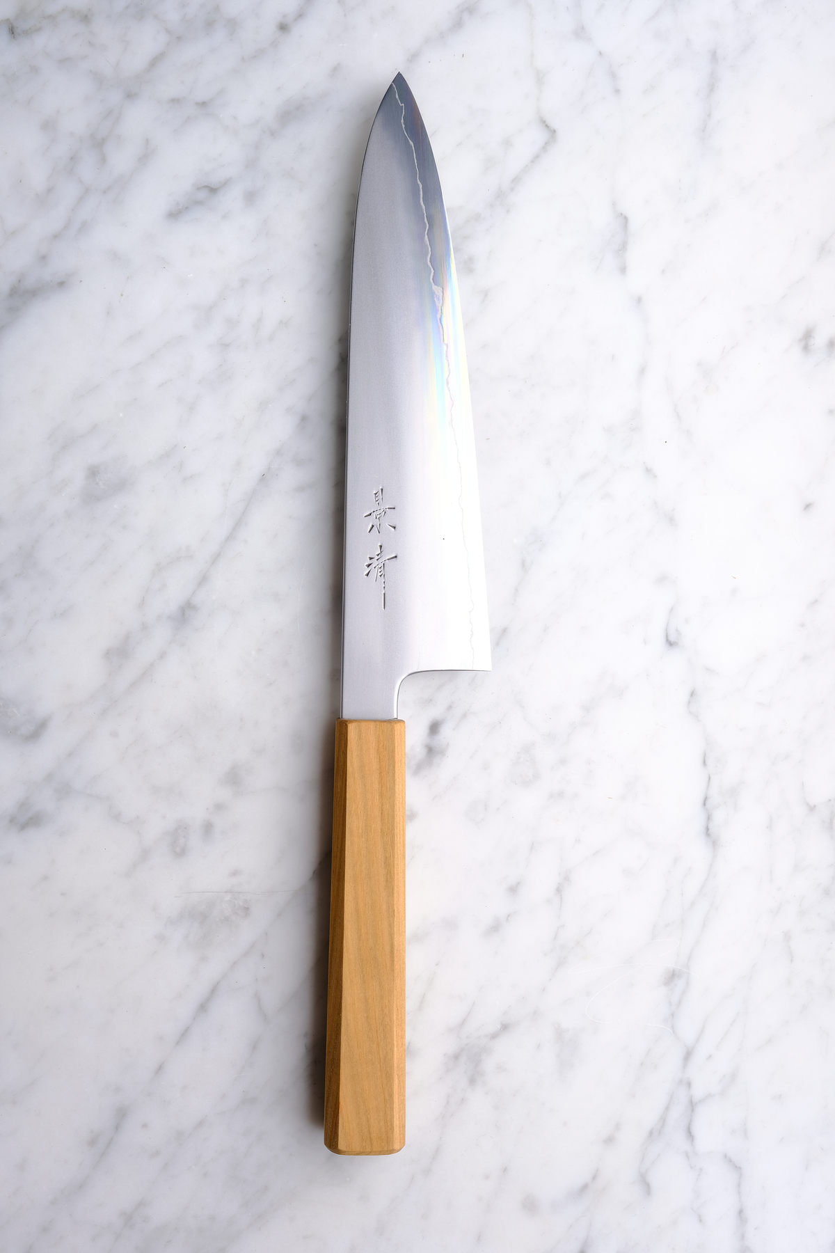 Kagekiyo Oboroba Ginsan WS Sakura - 210 mm Gyuto