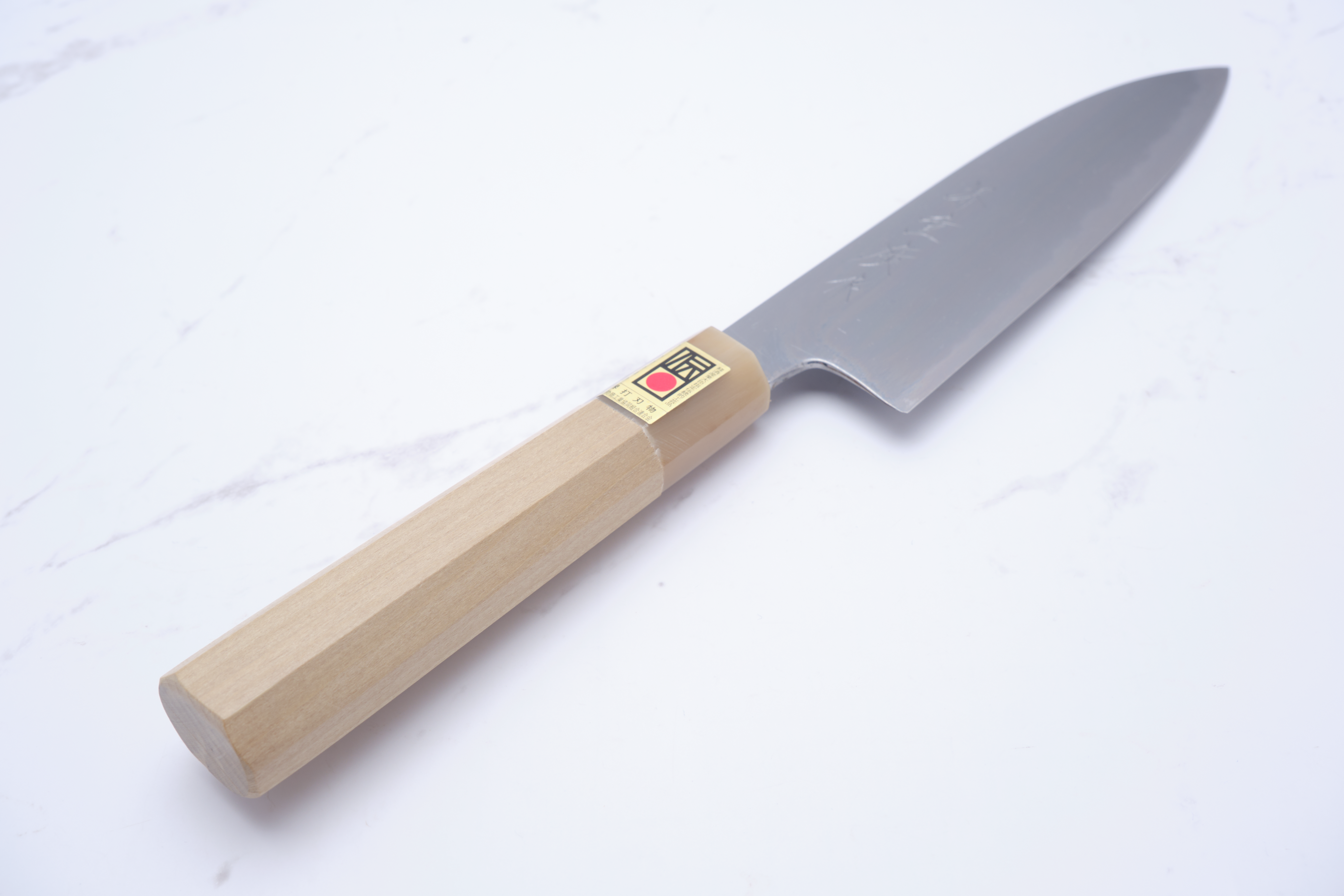 Shigehiro Kasahara 180mm Santoku White-2