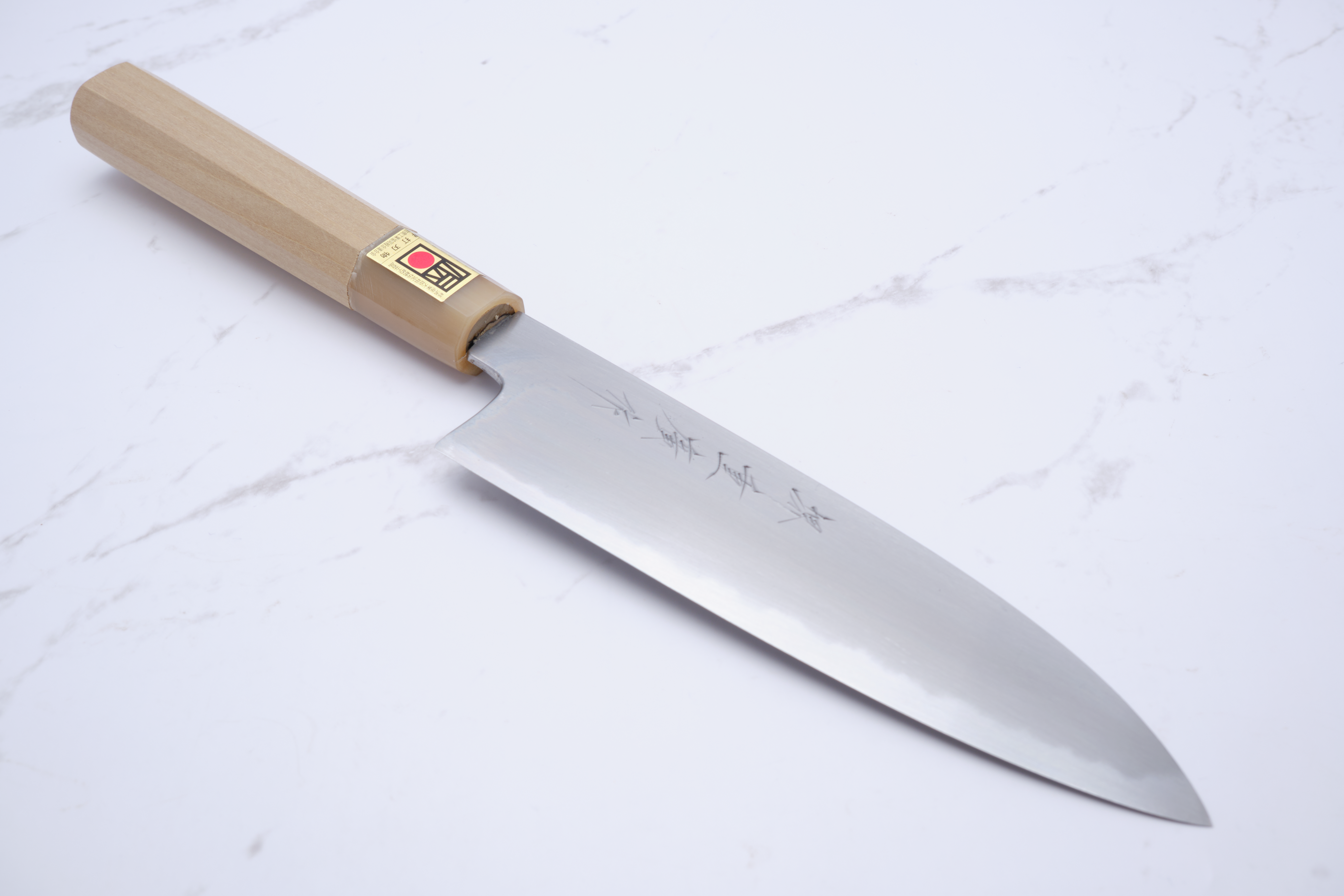 Shigehiro Kasahara 180mm Santoku White-2