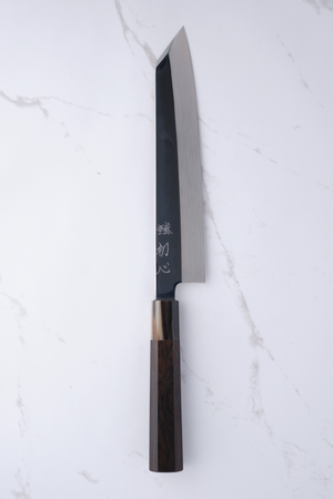 Satoshi Nakagawa Abura-Honyaki Shirogami #3 - 240 mm K-tip Gyuto
