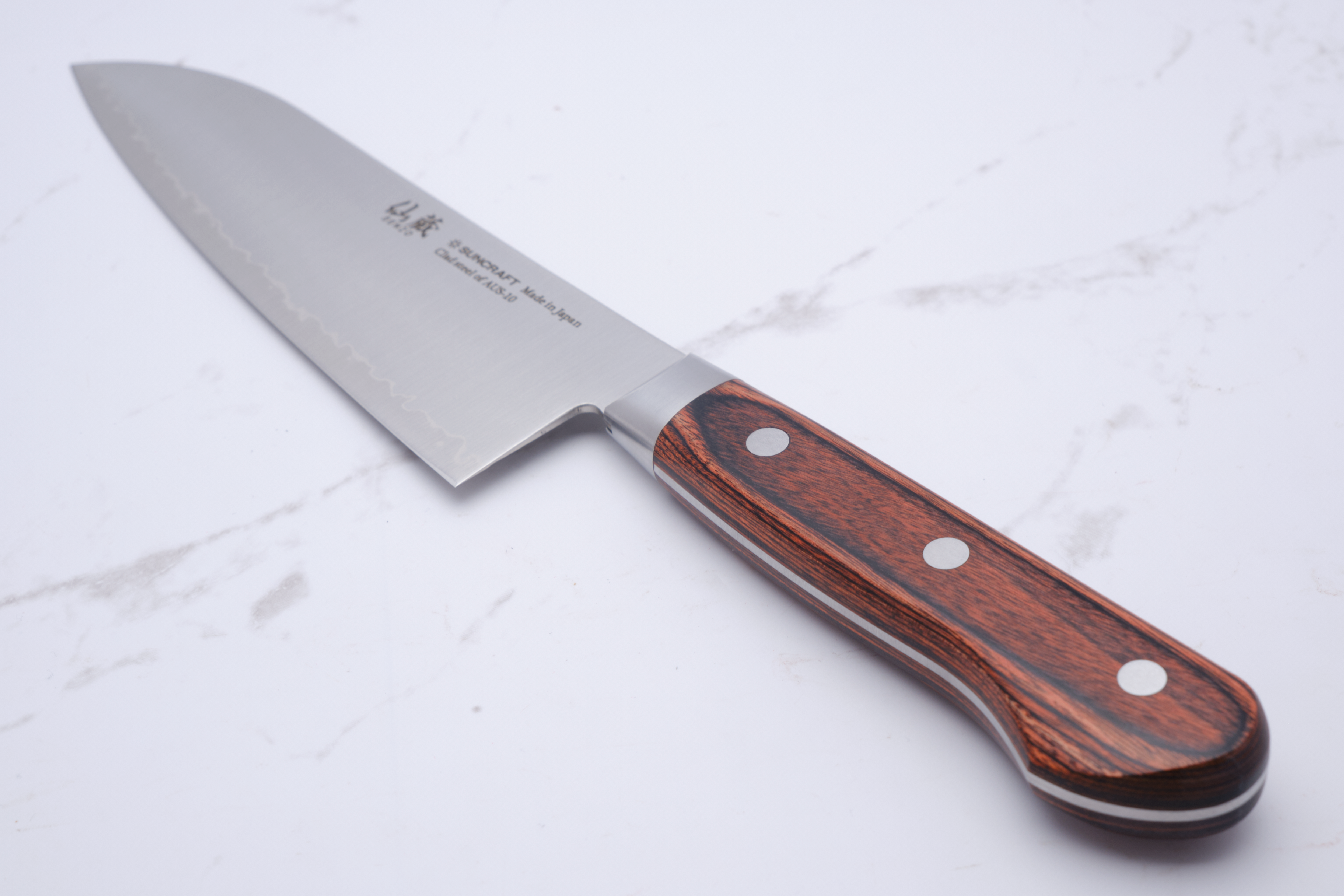 Suncraft Senzo AUS 10 Santoku 165mm