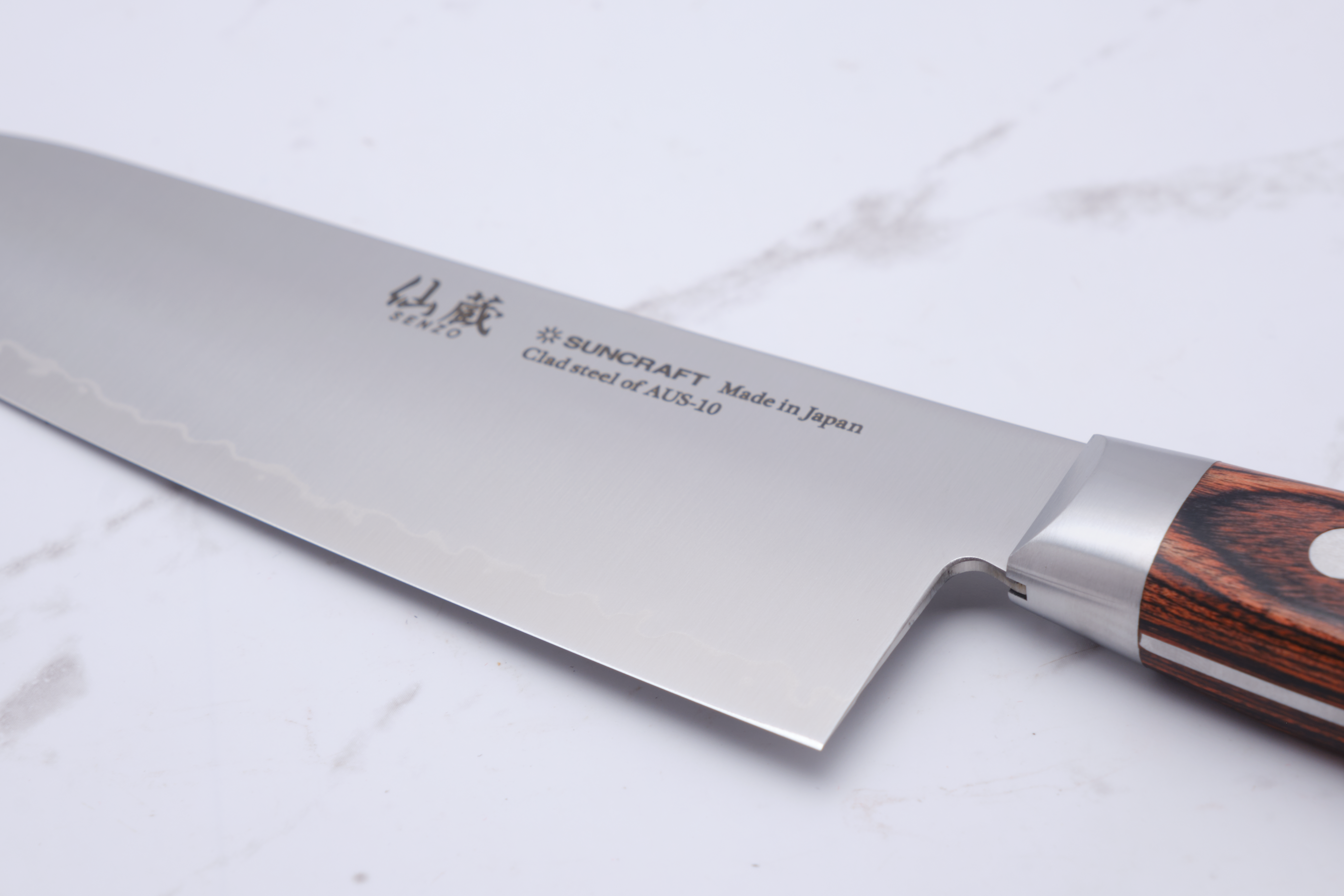 Suncraft Senzo AUS 10 Santoku 165mm