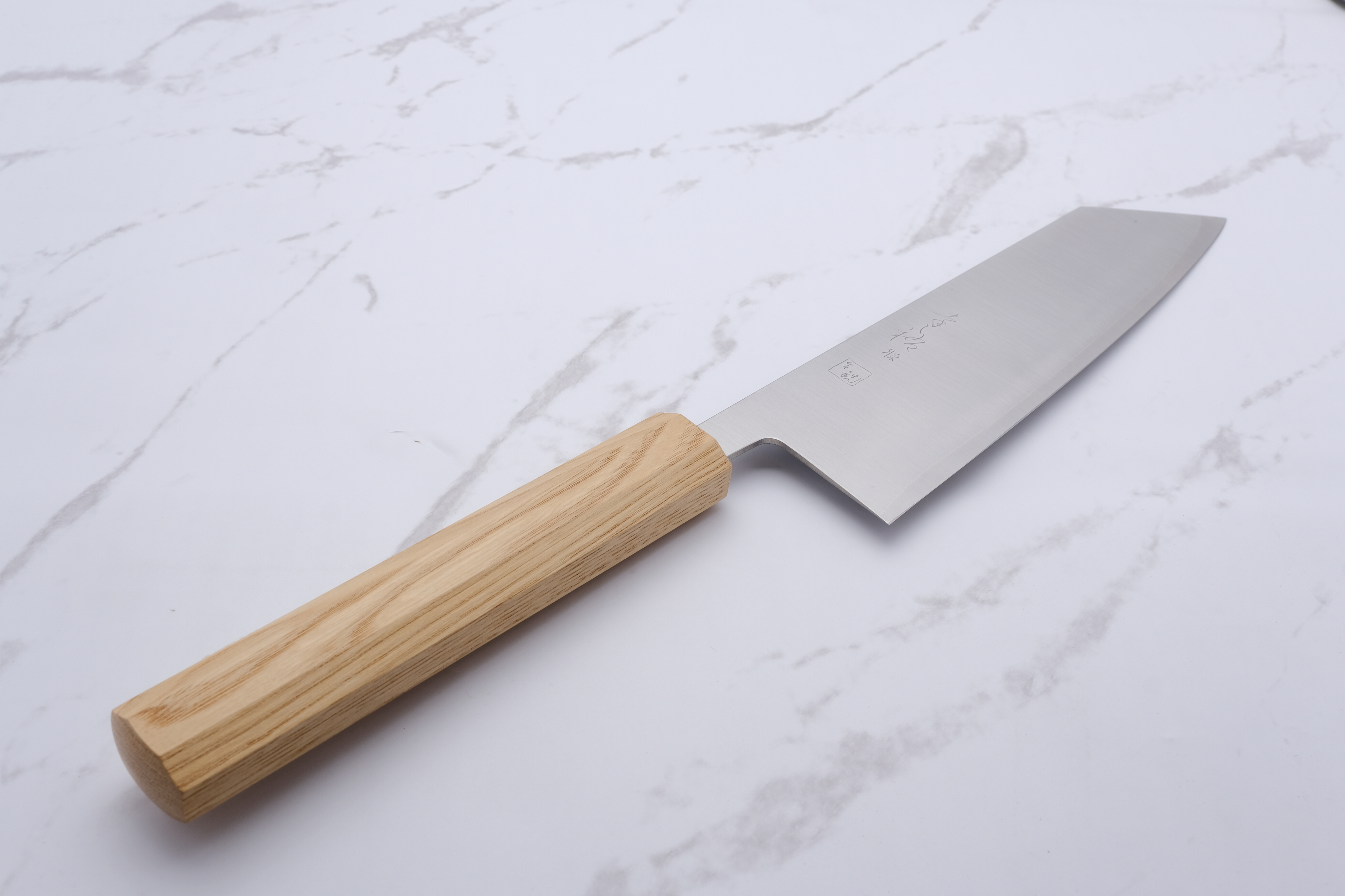Konosuke GS+ 210mm K-Tip Gyuto - Khii Chestnut - Leather Saya