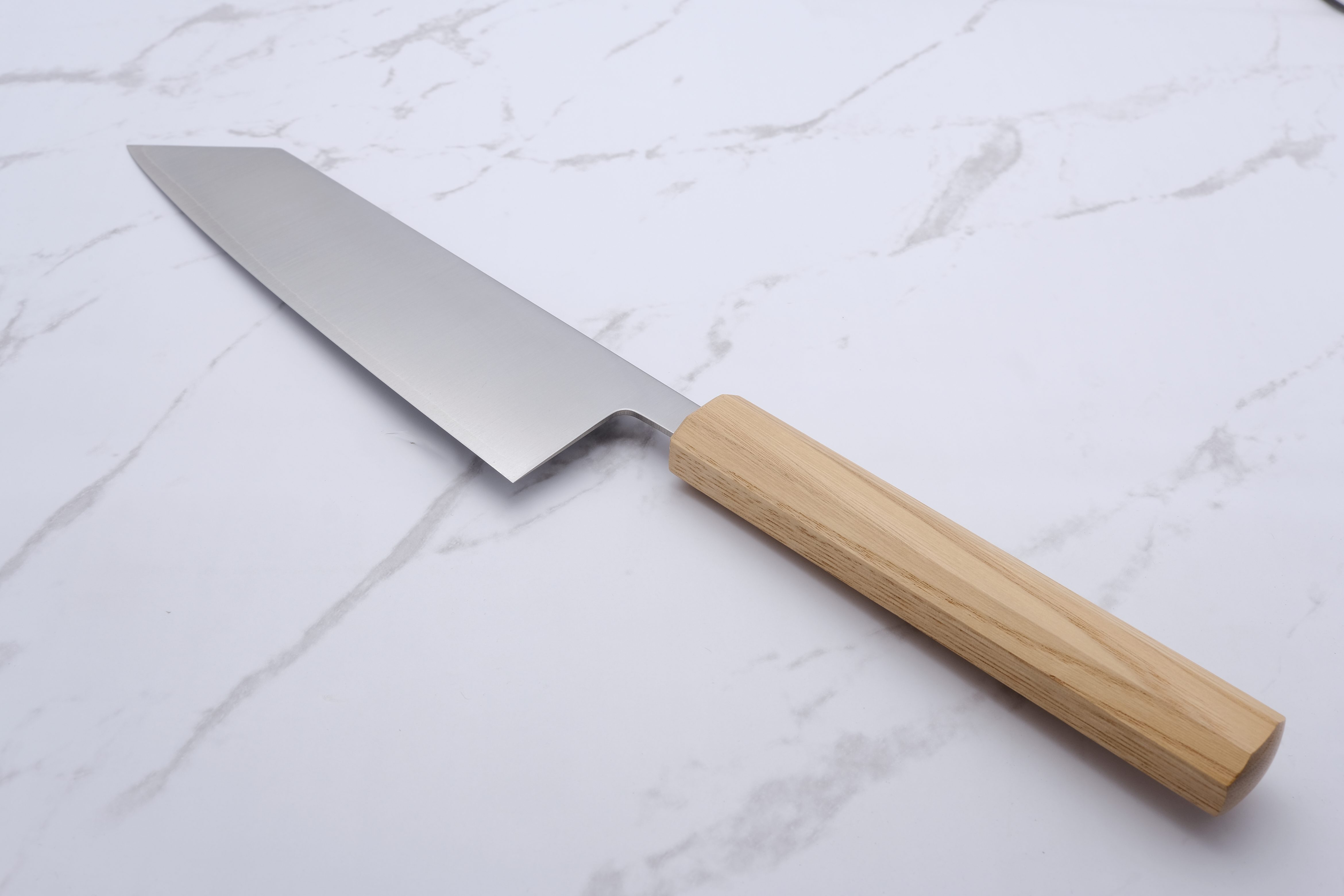 Konosuke GS+ 210mm K-Tip Gyuto - Khii Chestnut - Leather Saya