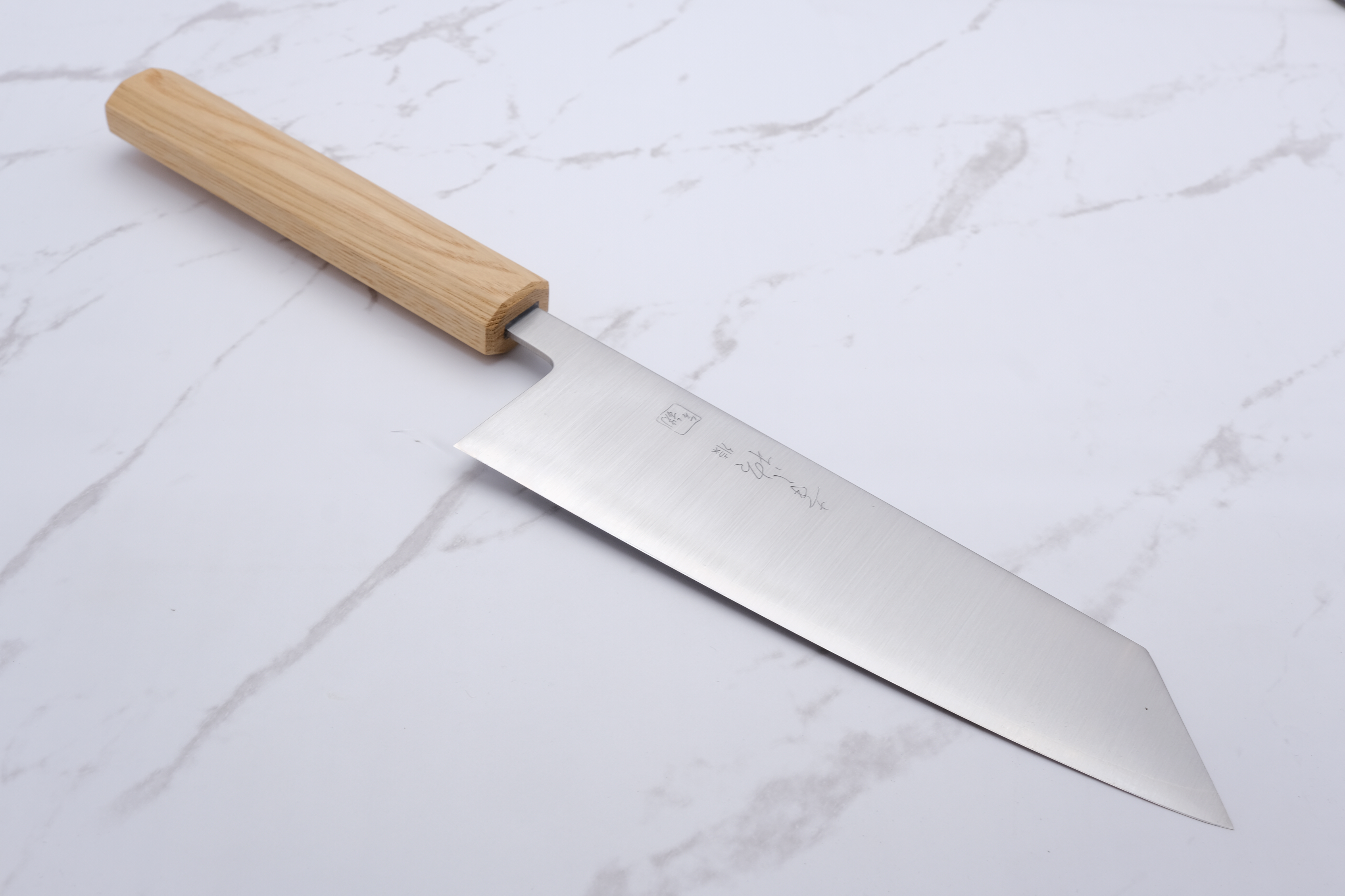 Konosuke GS+ 210mm K-Tip Gyuto - Khii Chestnut - Leather Saya