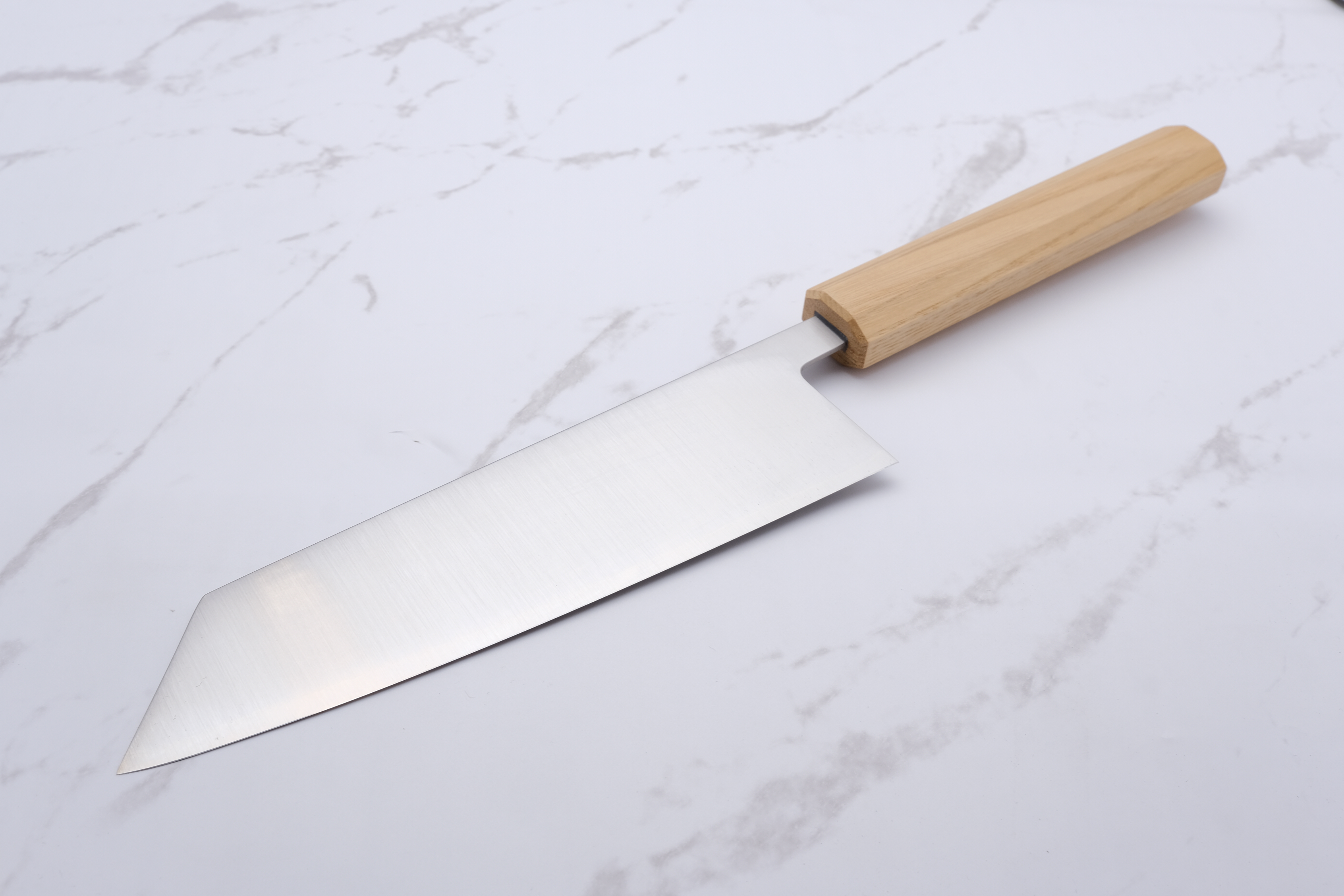 Konosuke GS+ 210mm K-Tip Gyuto - Khii Chestnut - Leather Saya