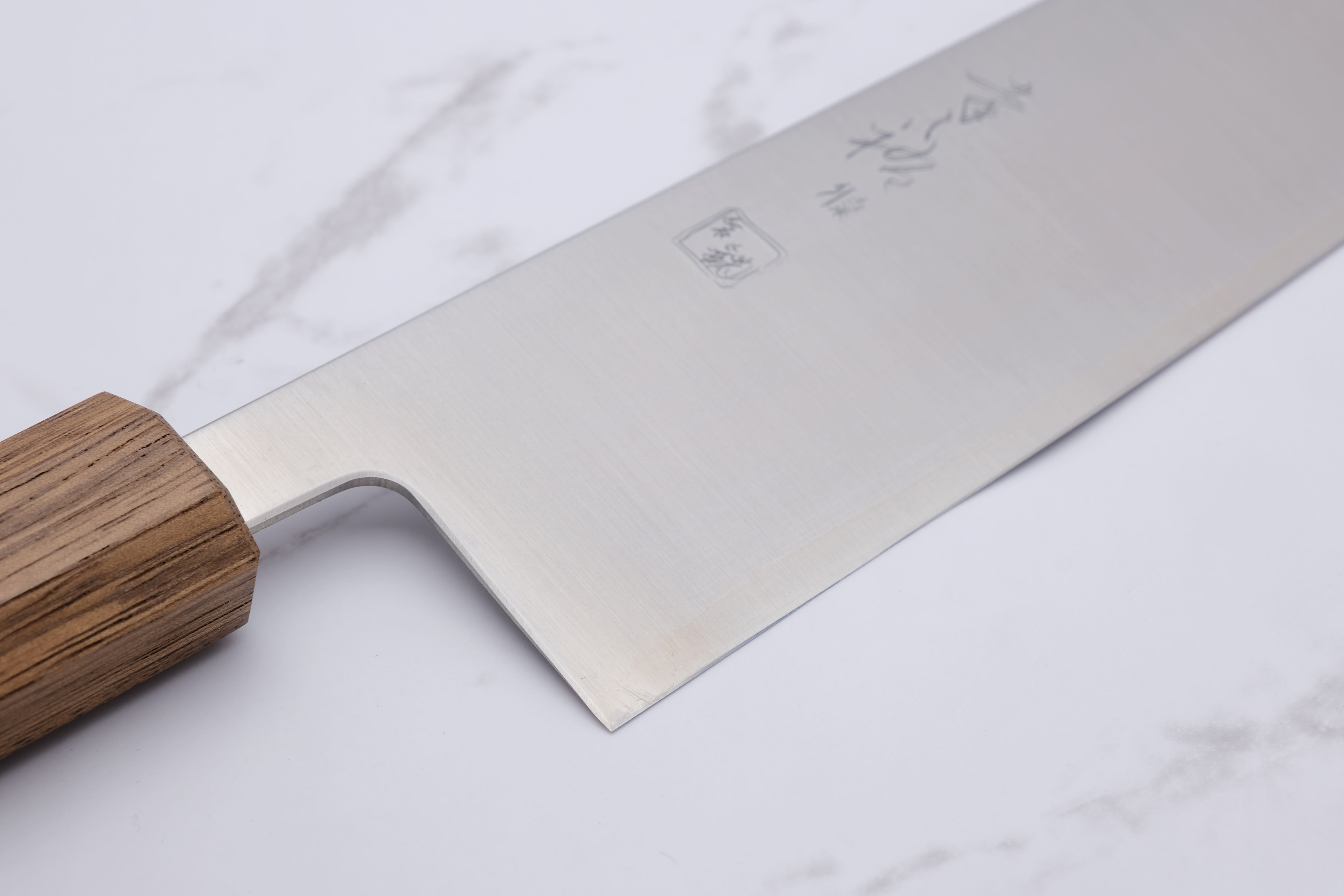 Konosuke GS+ 210mm K-Tip Gyuto - Khii Laurel - Leather Saya