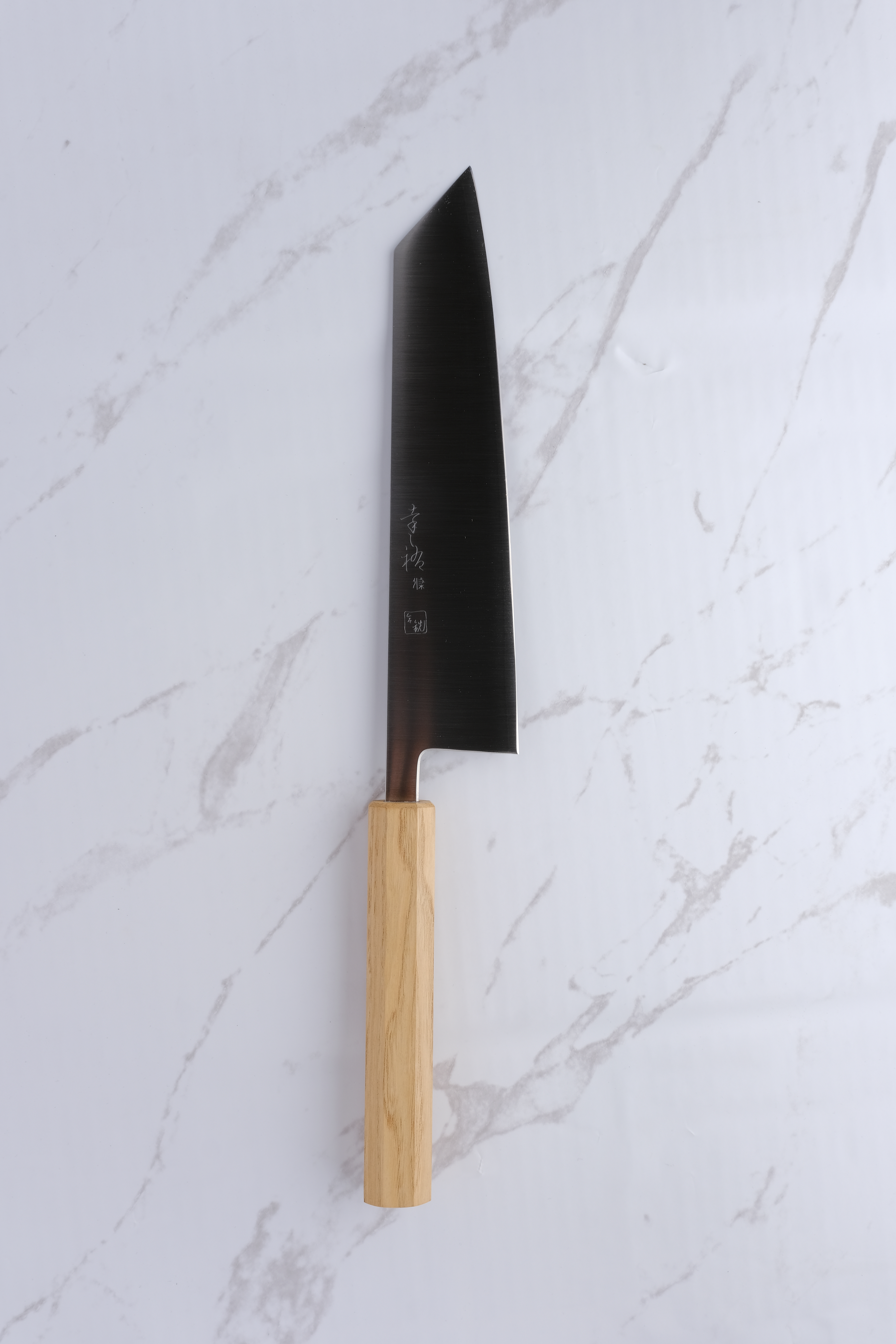 Konosuke GS+ 210mm K-Tip Gyuto - Khii Chestnut - Leather Saya