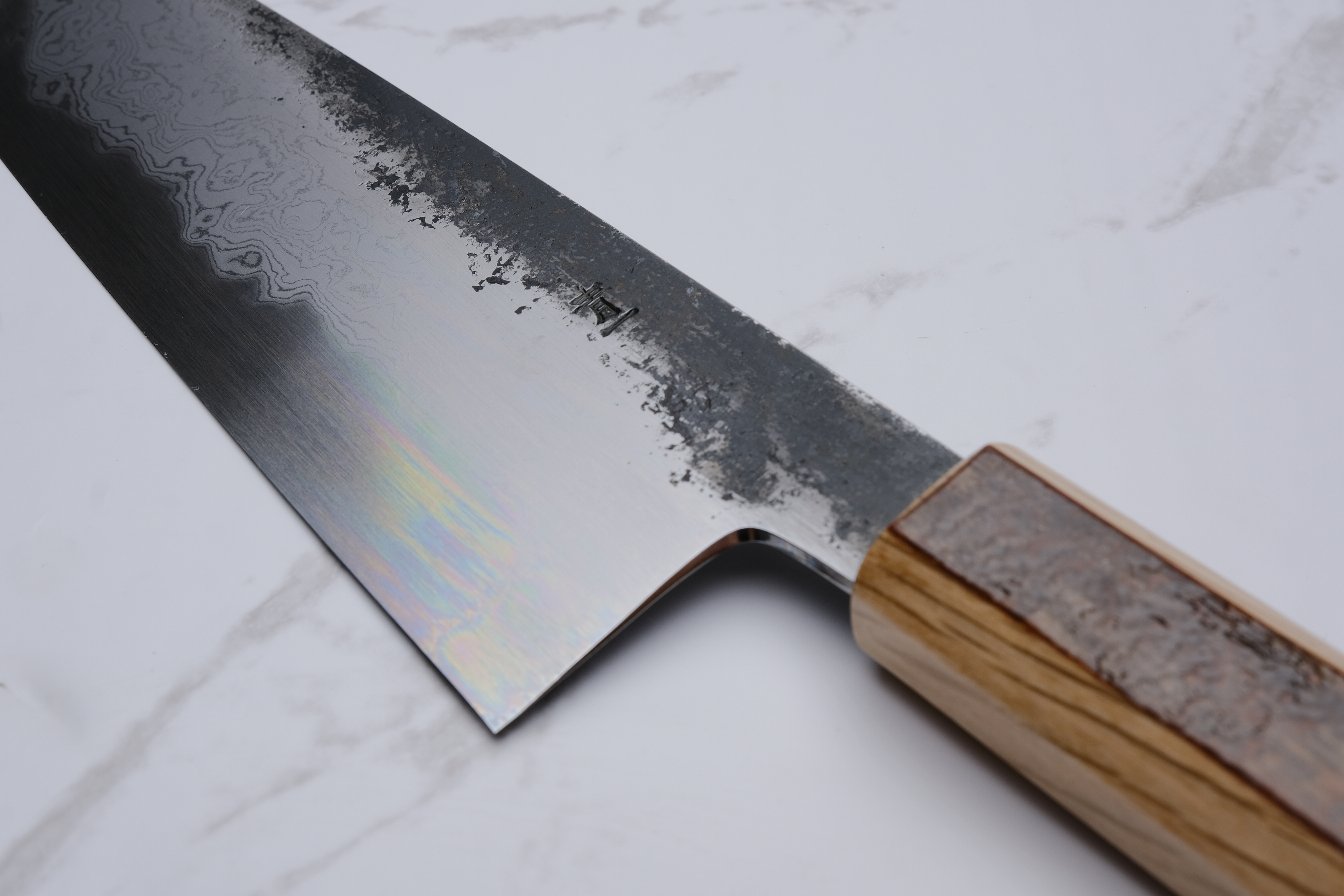 HADO Sumi 210 mm Gyuto Blue #1 Damascus