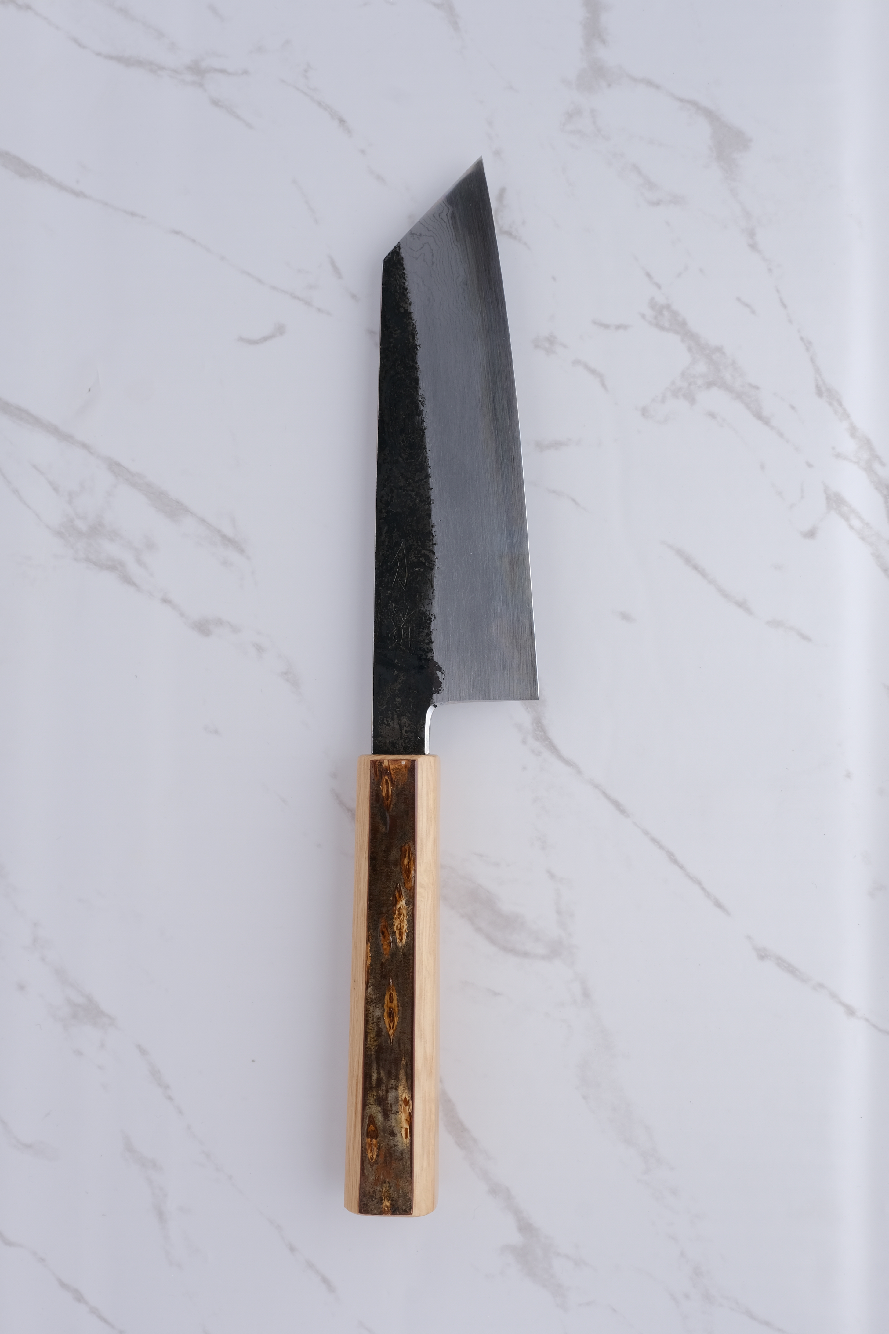 HADO Sumi 180 mm Bunka Blue #1 Damascus