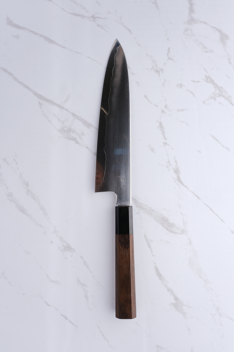 Tetsujin Hamono Ginsan Ukiba 210mm. Gyuto - Walnut