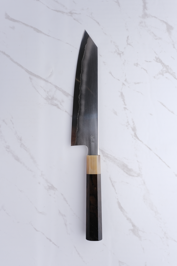 Tetsujin Hamono Ginsan Ukiba 210mm. Kiritsuke Gyuto - Ebony